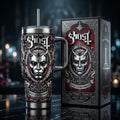 Ghost 40oz Tumbler with Lid and Straw