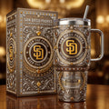 San Diego Padres 40oz Tumbler with Lid and Straw