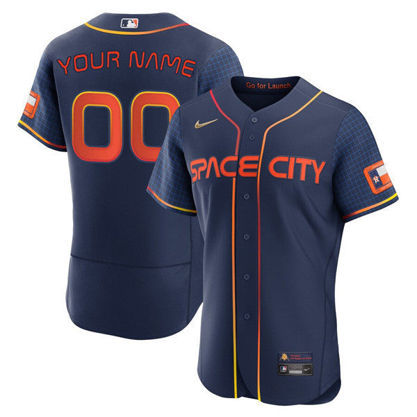 Houston Astros Space City Custom Name & Number Jersey – All Stitched