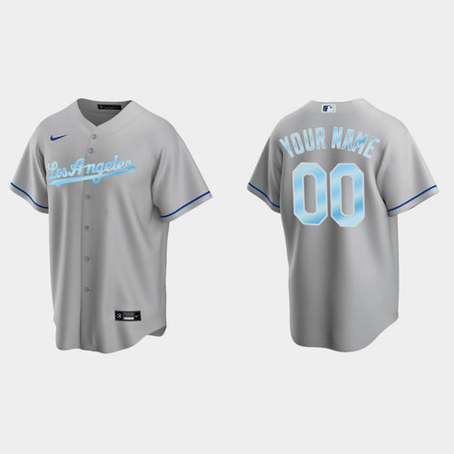 Custom Los Angeles Dodgers 2022 Replica Jersey - Gray