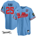 Youth's Ole Miss Baseball Champion Patch Cool Base Jersey 2022 – All Stitched