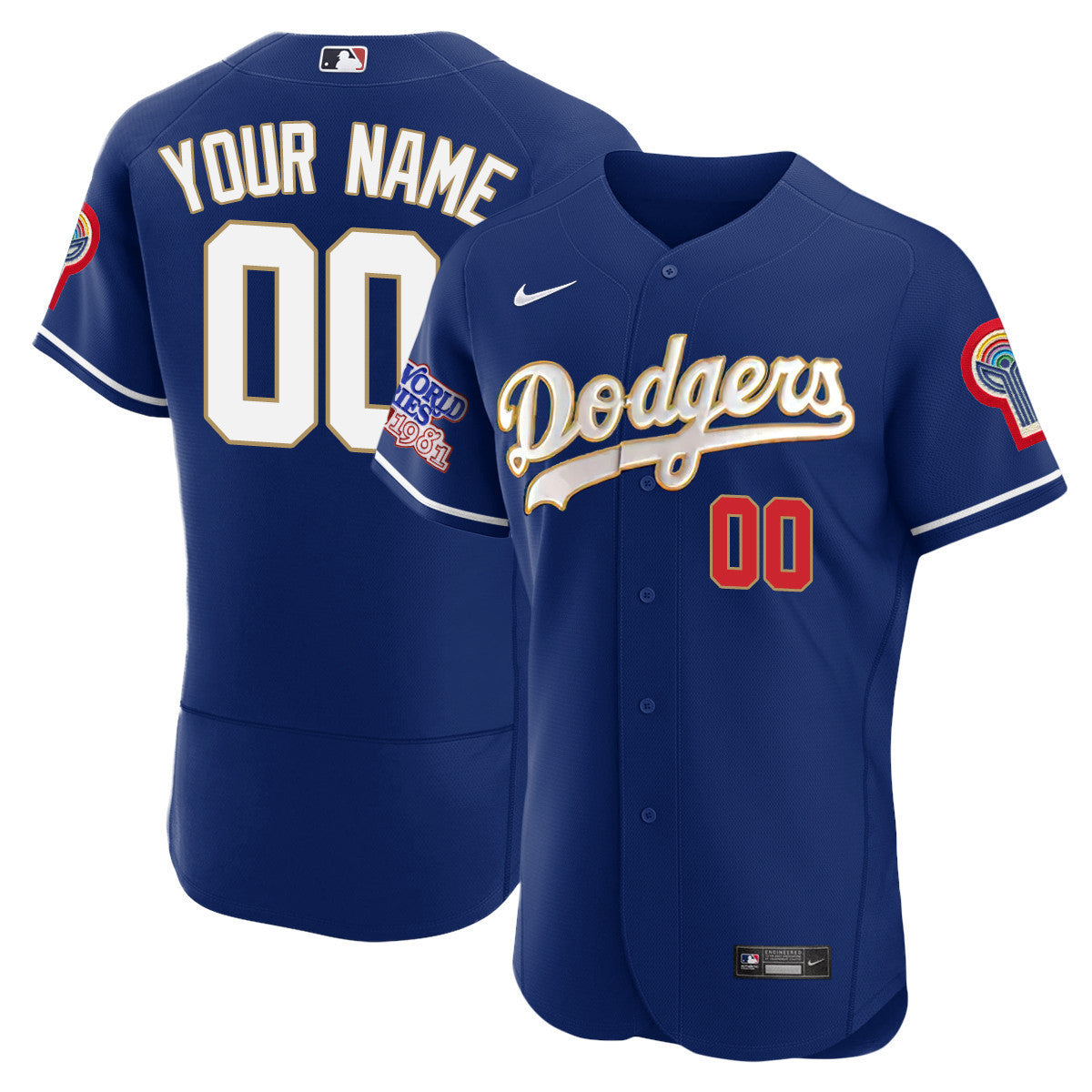 Men's Los Angeles Dodgers Custom 1981 World Series Champions Jersey – All Stitched