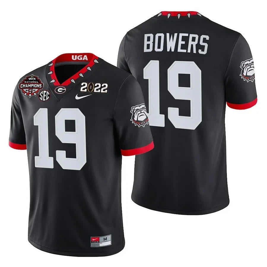 Youth's Georgia Bulldogs CFP National Champions Jersey - All Stitched