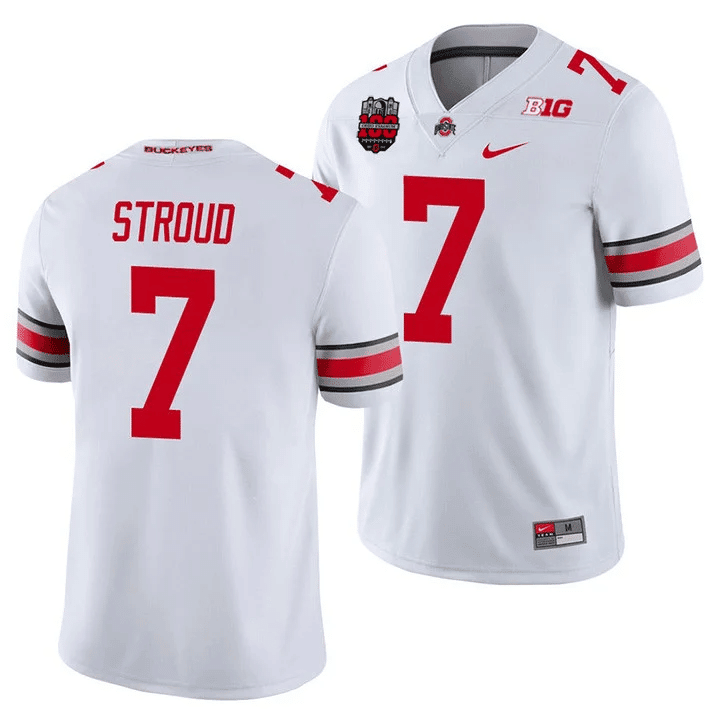 Men's Ohio State Buckeyes Players Jersey All Stiched - Ohio Stadium’s 100th Anniversary Logo Patch