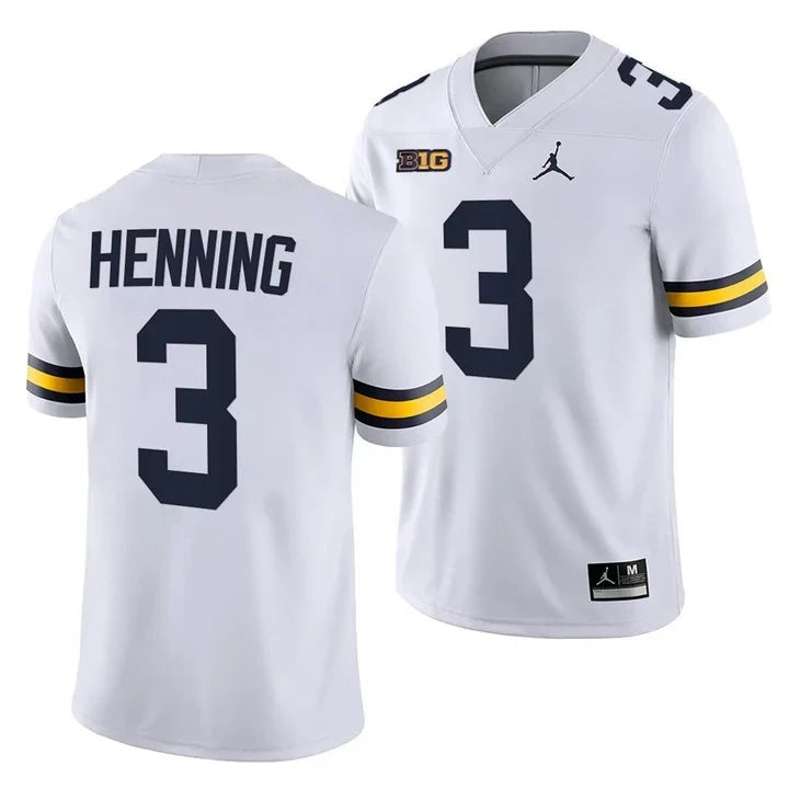 Men's Michigan Wolverines Players Jersey Game - All Stitched