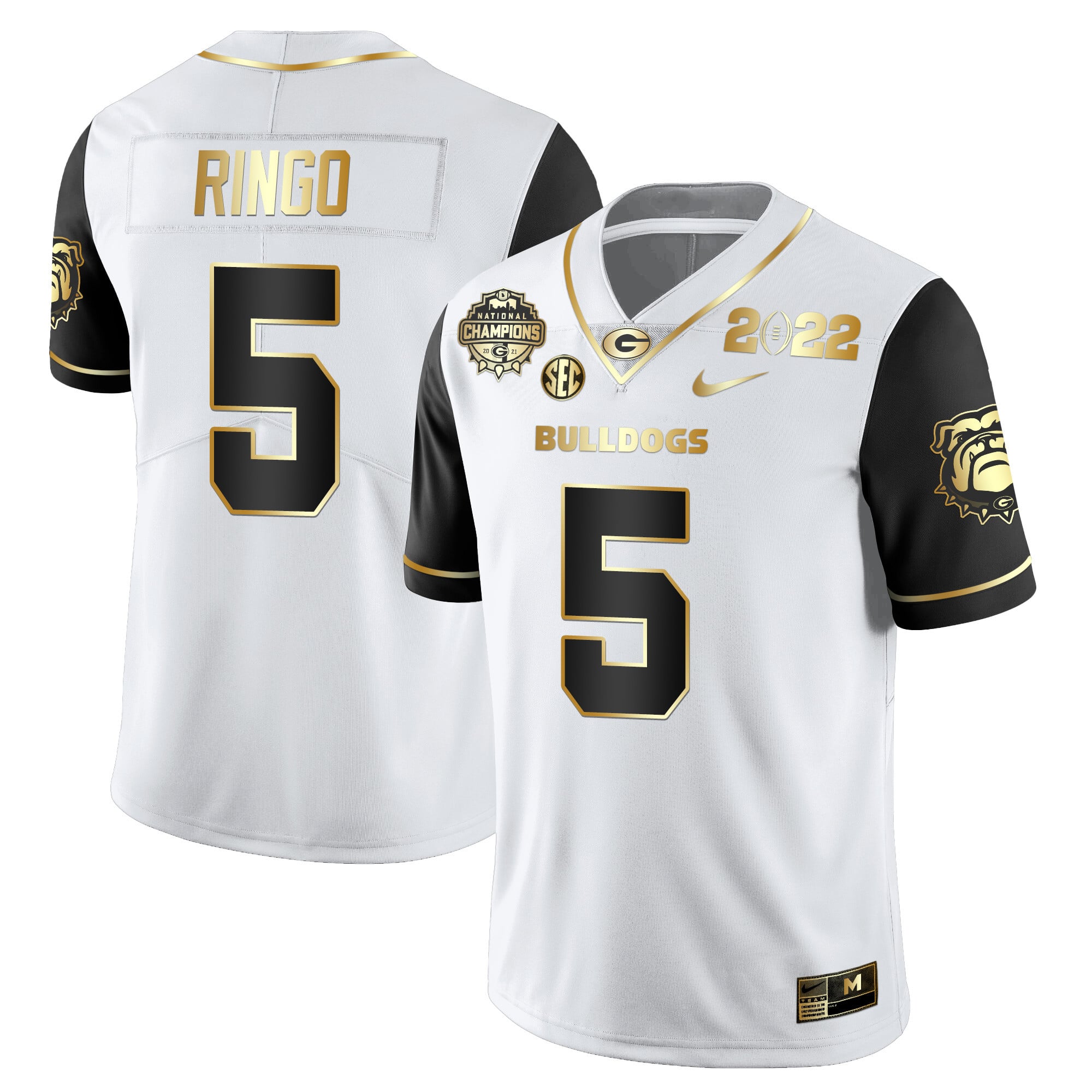 Men's Georgia Bulldogs CFP National Champions Limited Jersey - All Stitched