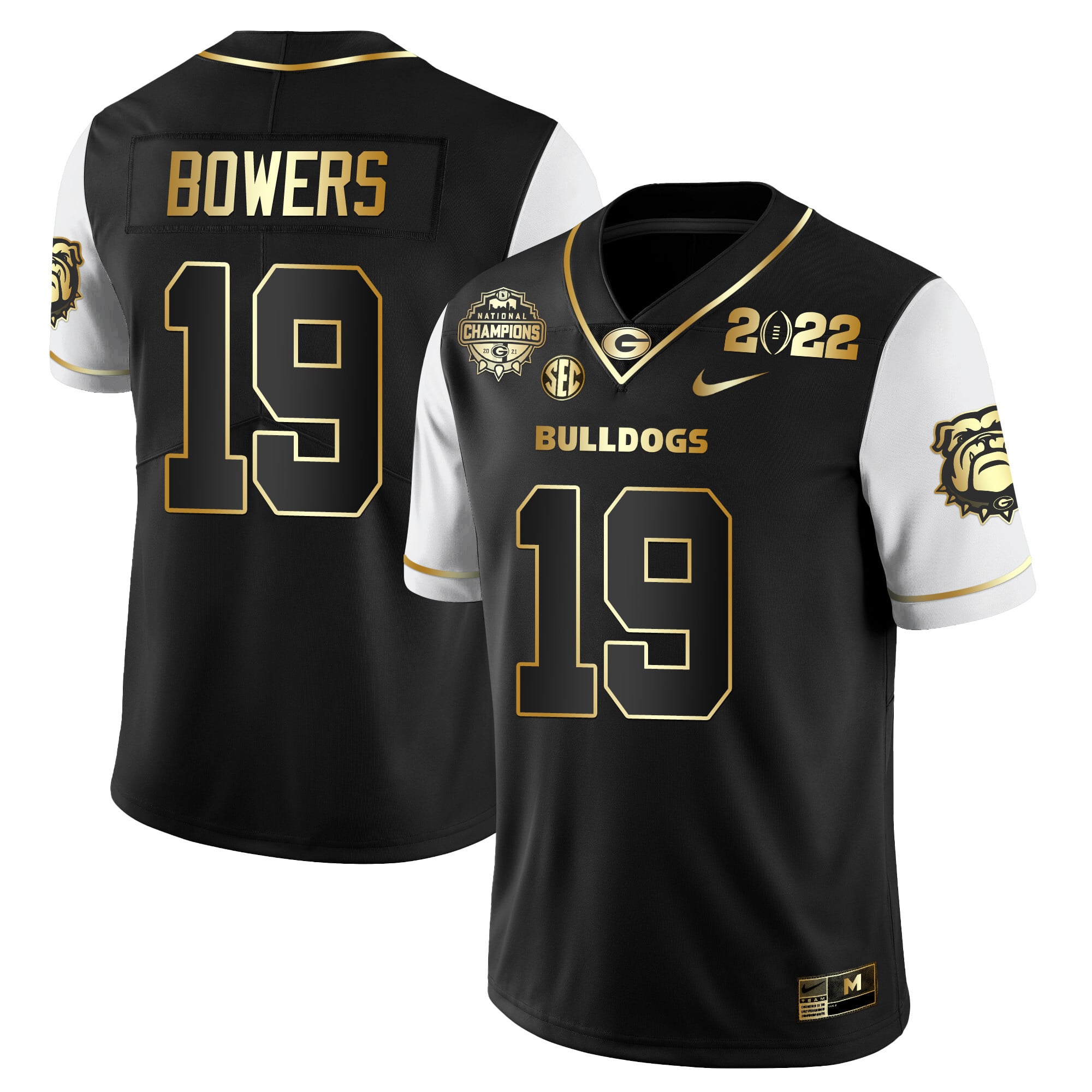 Men's Georgia Bulldogs CFP National Champions Limited Jersey - All Stitched