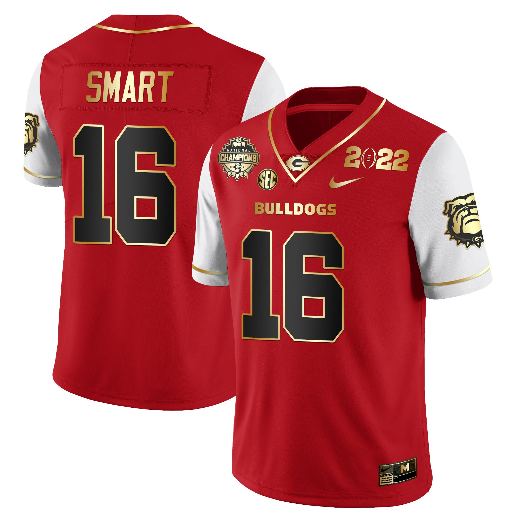 Men's Georgia Bulldogs CFP National Champions Limited Jersey - All Stitched