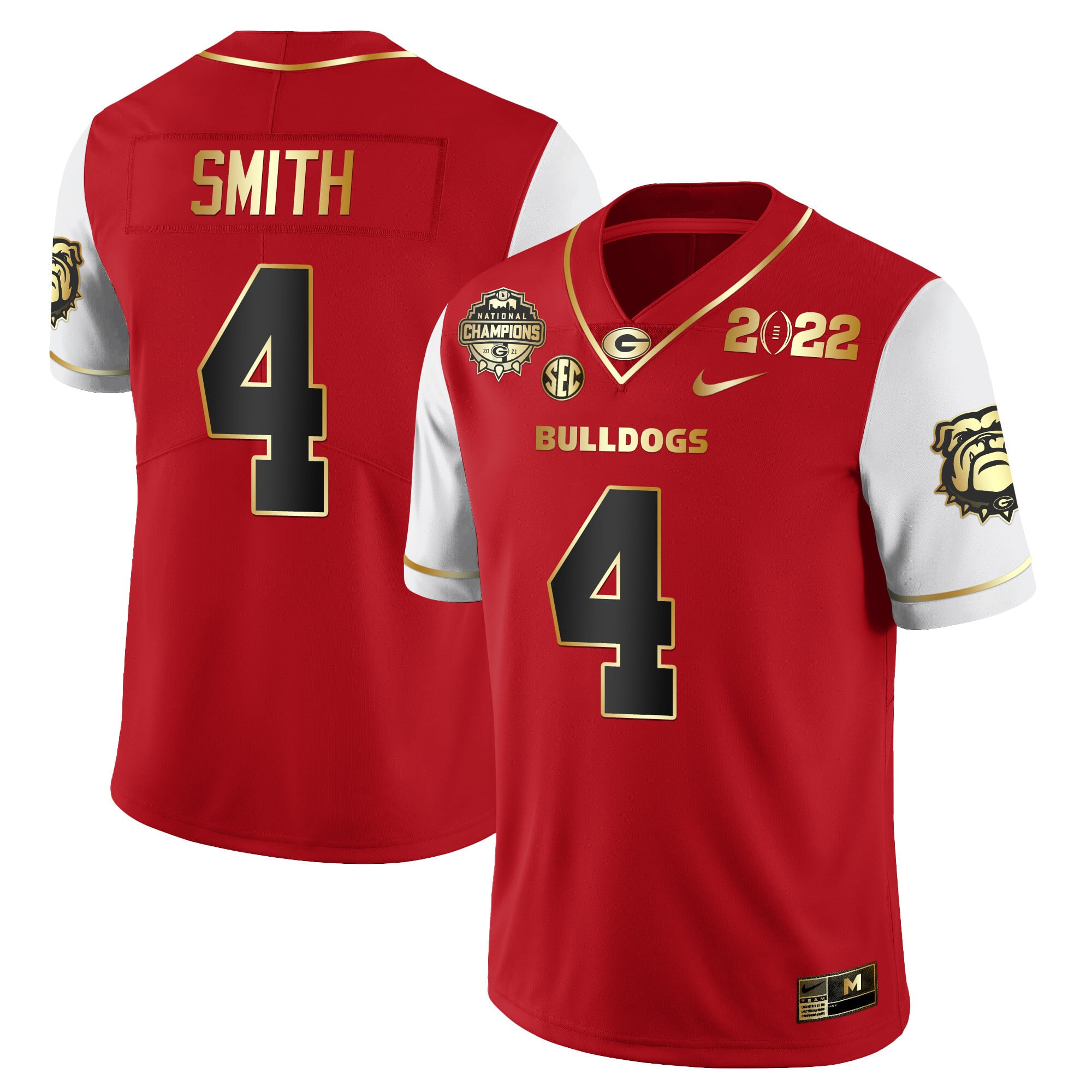 Men's Georgia Bulldogs CFP National Champions Limited Jersey - All Stitched