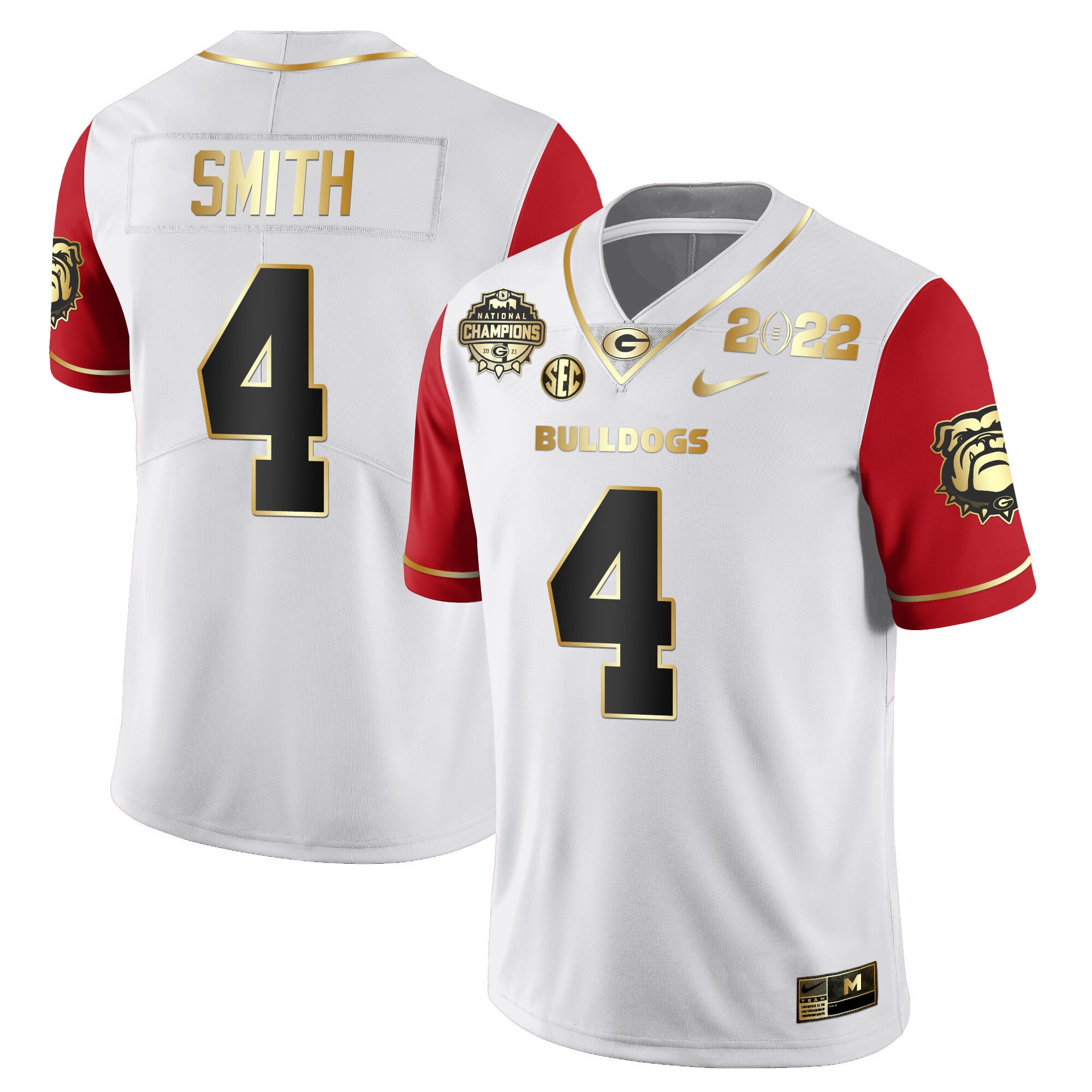 Men's Georgia Bulldogs CFP National Champions Limited Jersey - All Stitched