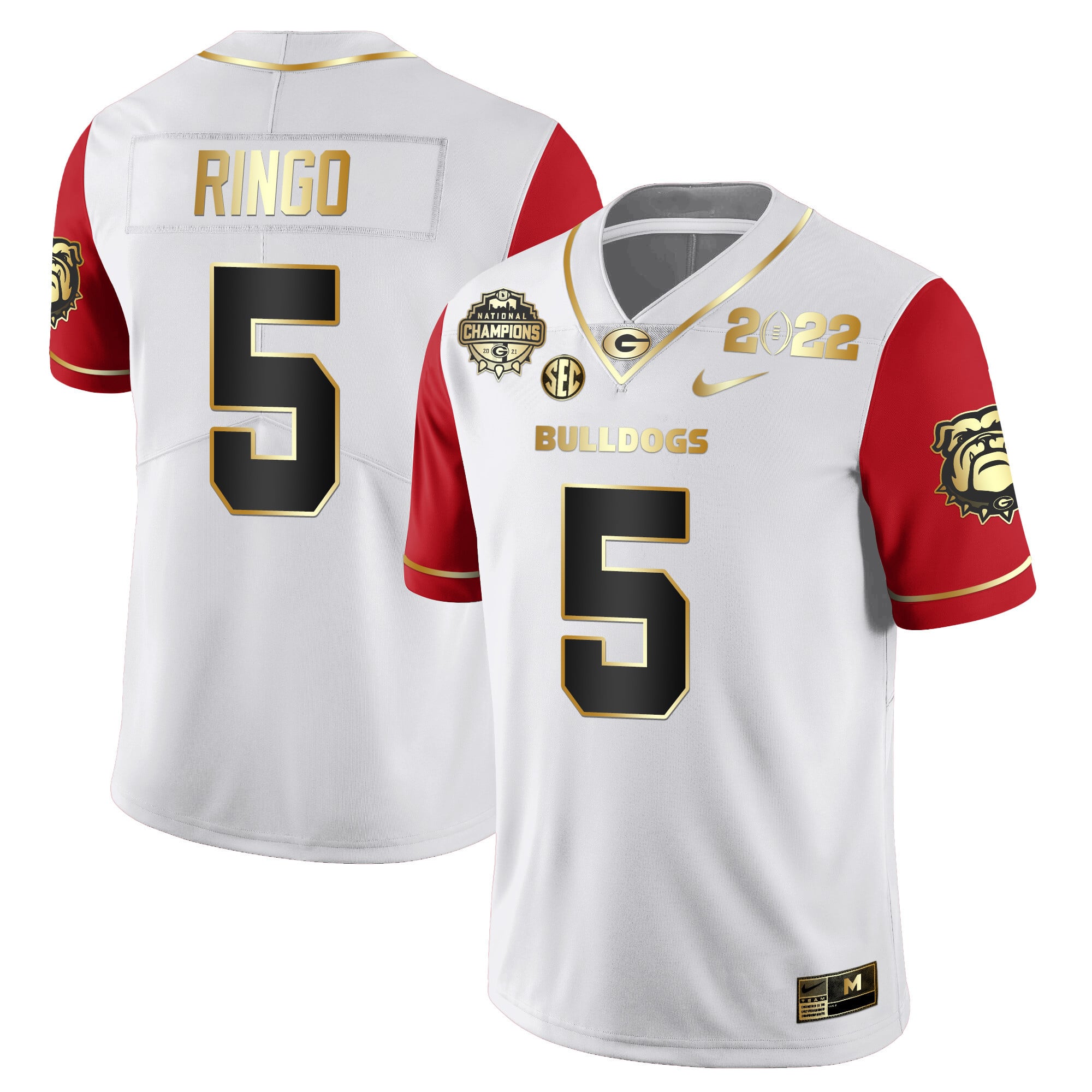 Men's Georgia Bulldogs CFP National Champions Limited Jersey - All Stitched