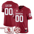 Custom Oklahoma Sooners 2024 Limited Jersey - SEC Patch - All Stitched