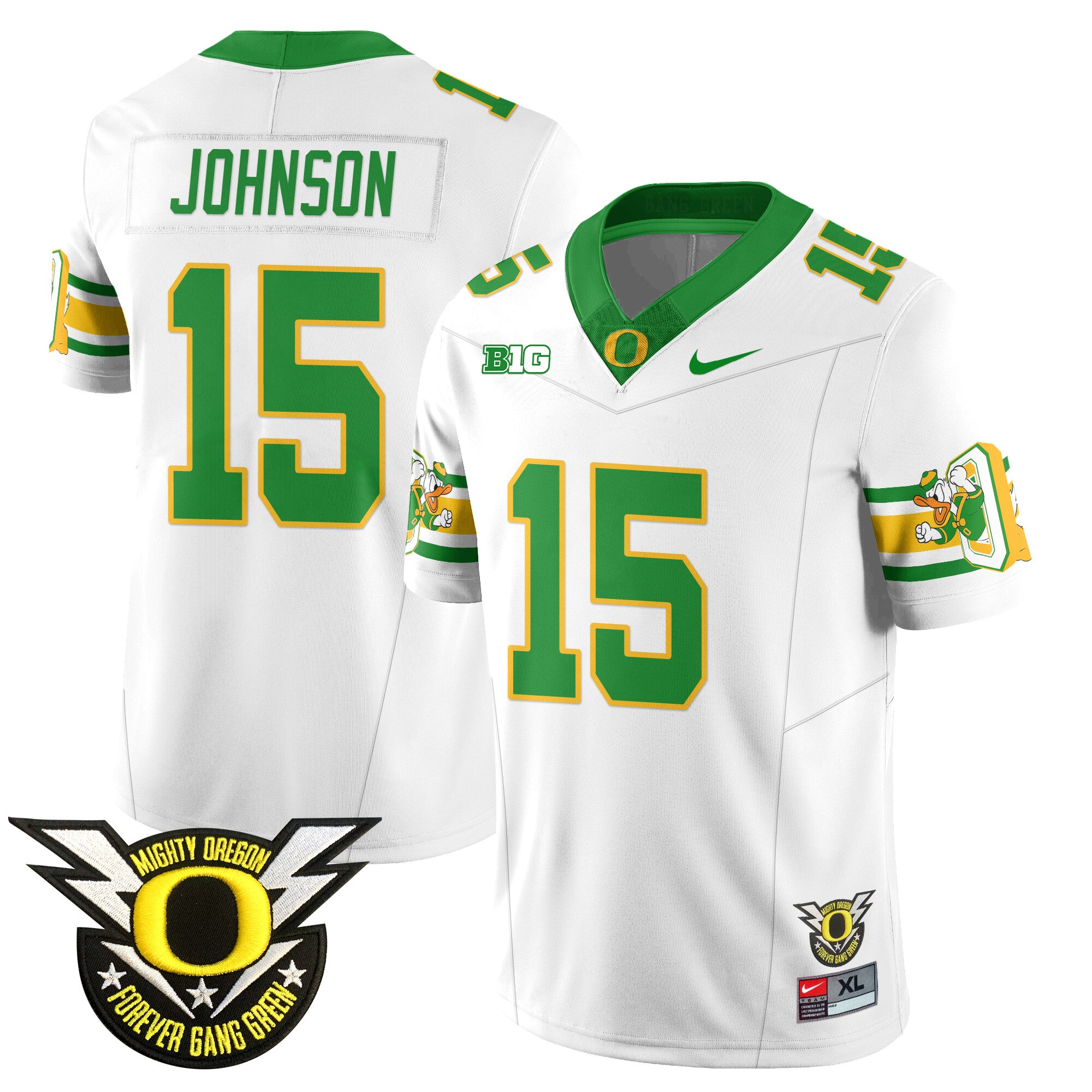 Men's Oregon Football Forever Gang Green 2024 Jersey N1 - All Stitched