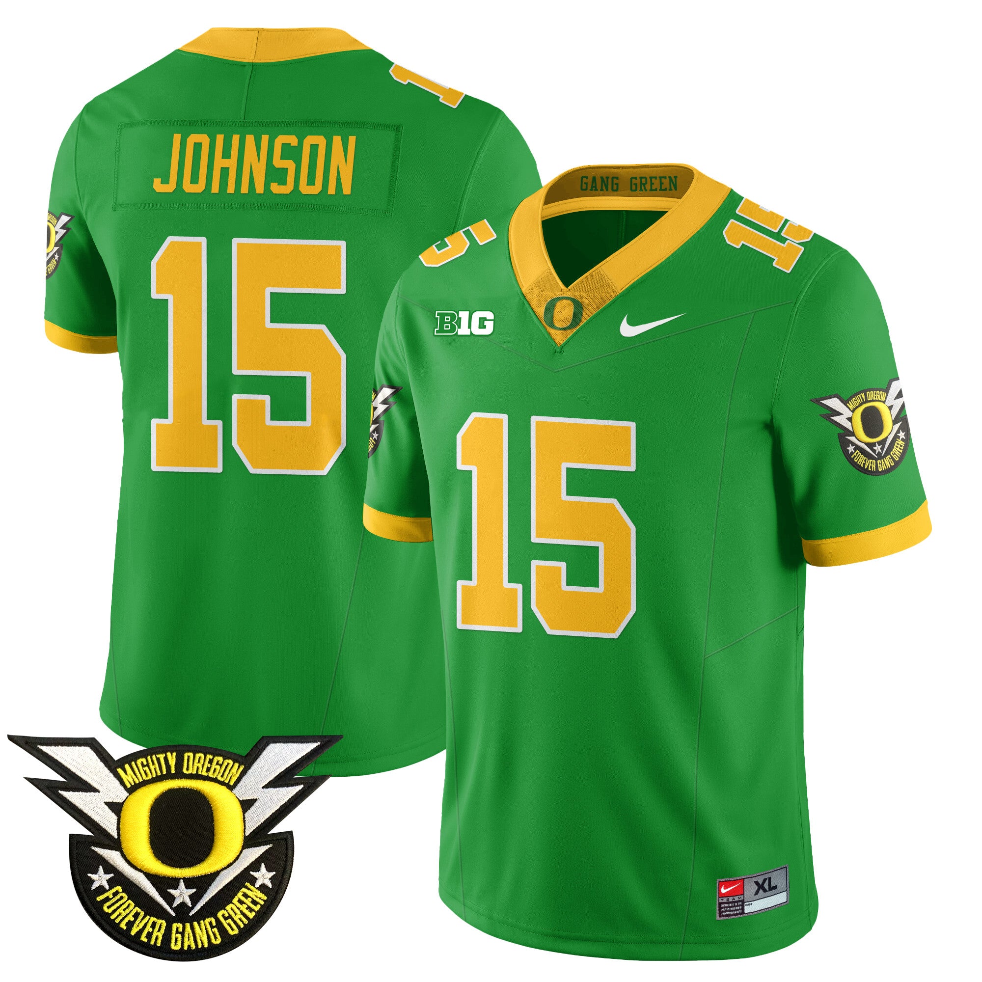 Men's Oregon Football Forever Gang Green 2024 Jersey - All Stitched