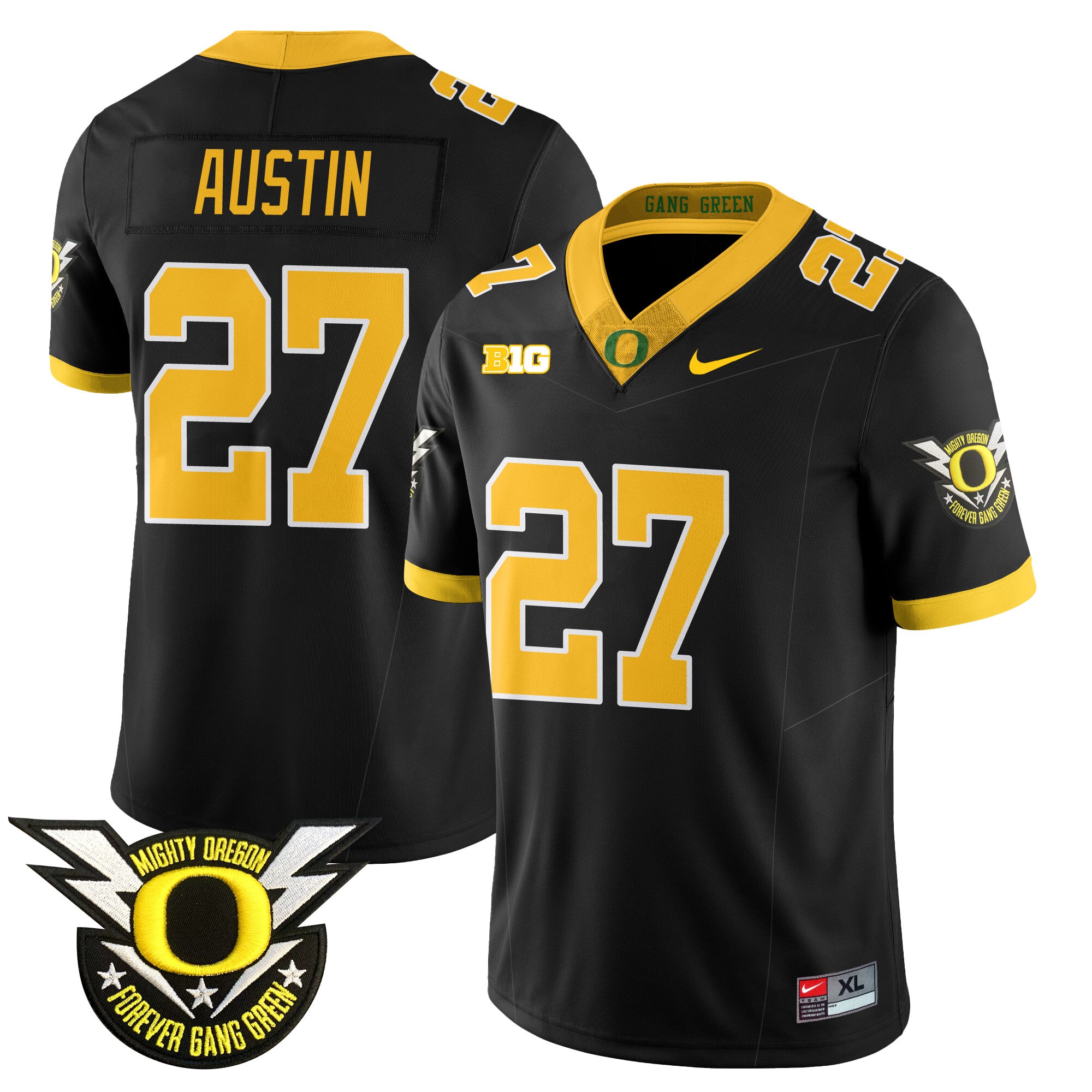 Men's Oregon Football Forever Gang Green 2024 Jersey - All Stitched