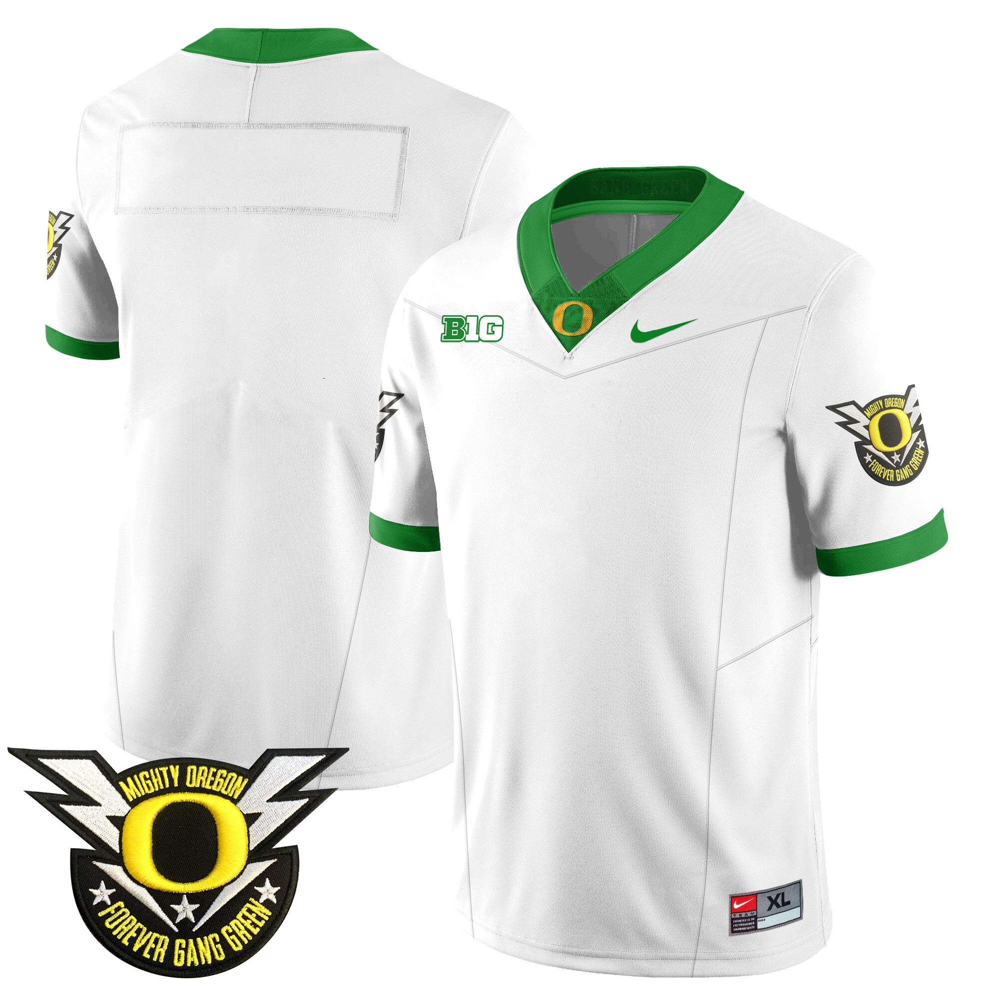 Men's Oregon Football Forever Gang Green 2024 Jersey - All Stitched
