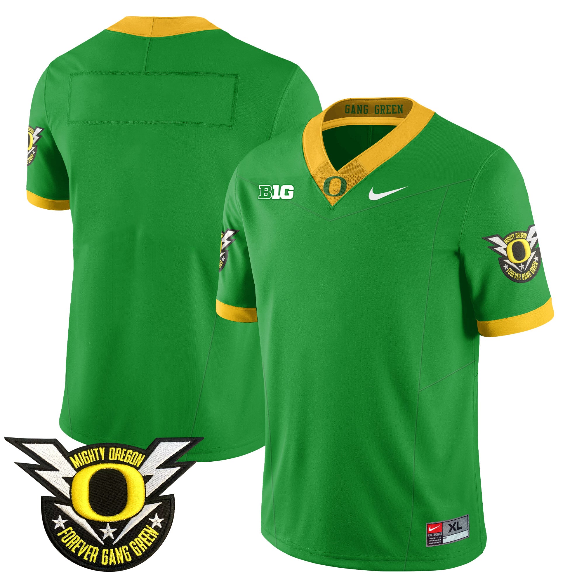 Men's Oregon Football Forever Gang Green 2024 Jersey - All Stitched