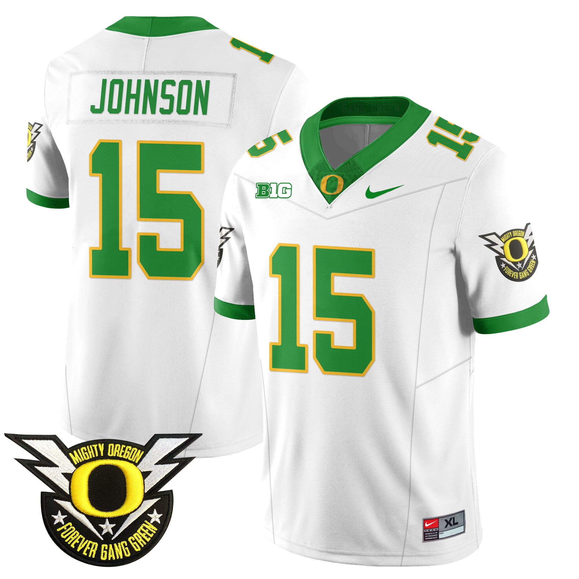 Men's Oregon Football Forever Gang Green 2024 Jersey - All Stitched