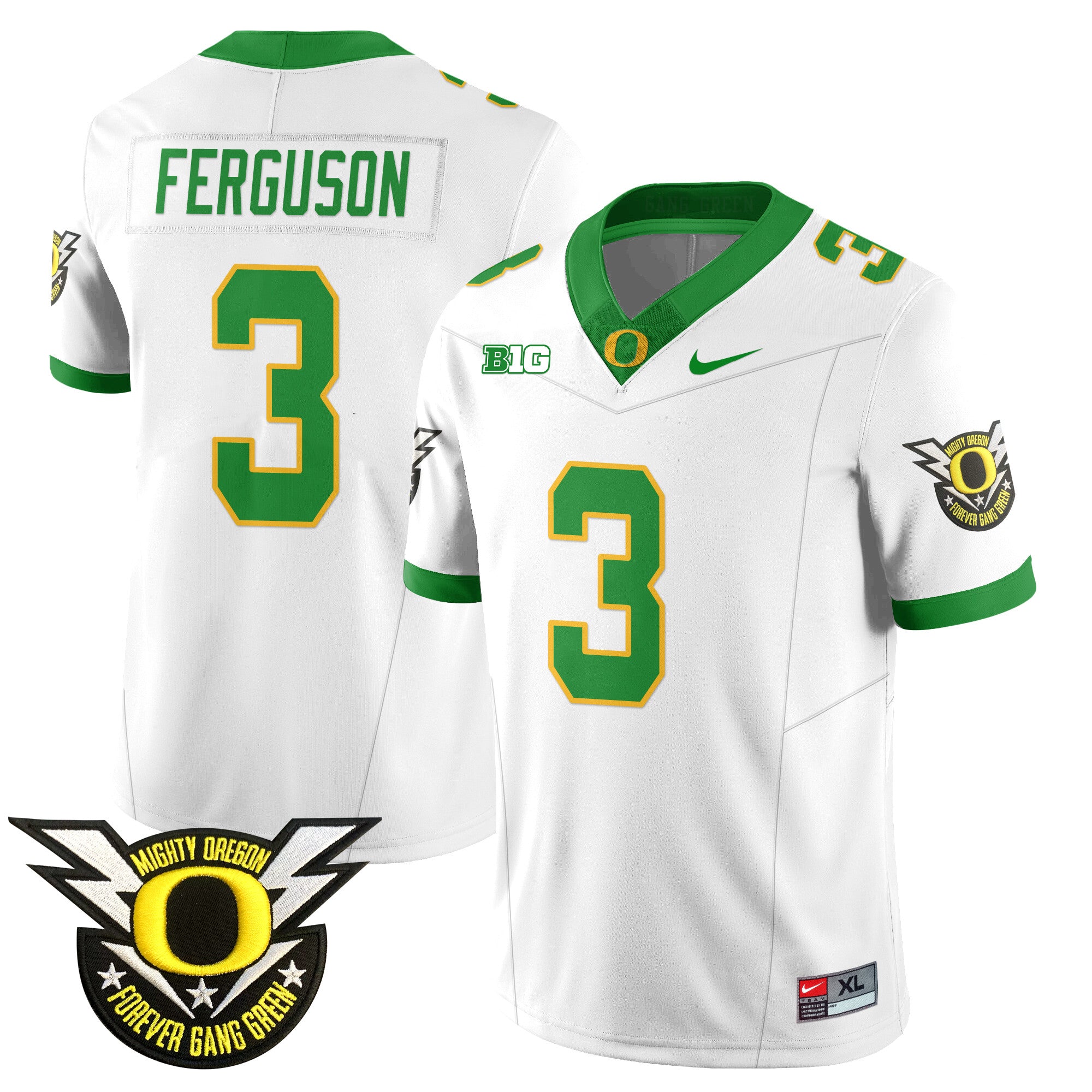Men's Oregon Football Forever Gang Green 2024 Jersey - All Stitched