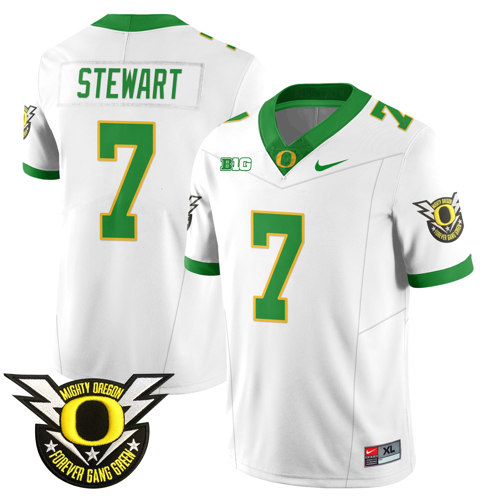 Men's Oregon Football Forever Gang Green 2024 Jersey - All Stitched