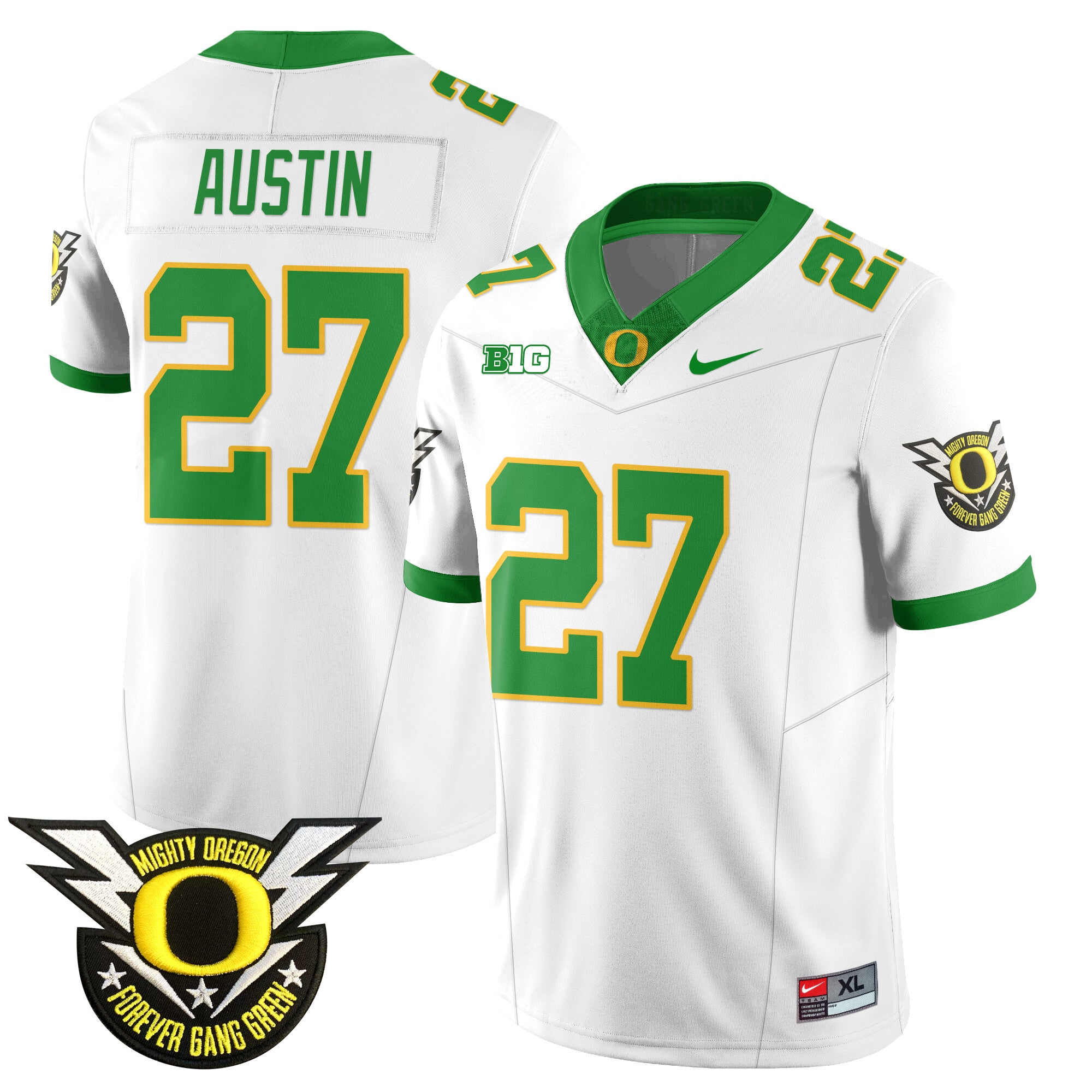 Men's Oregon Football Forever Gang Green 2024 Jersey - All Stitched