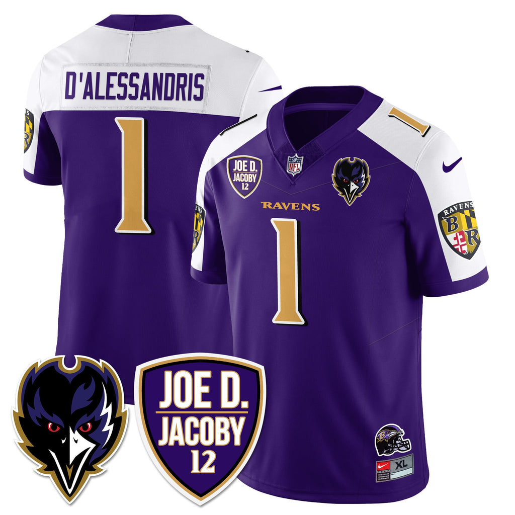 Men's Ravens Purple Rising 2024 Vapor Limited Jersey - All Stitched