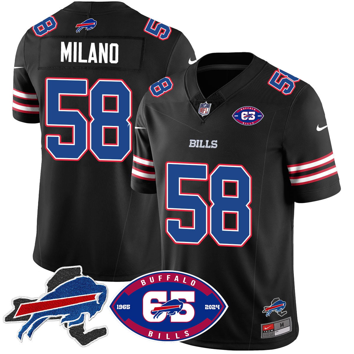 Men's Bills 1959 - 2024 - The Bills Jersey - All Stitched