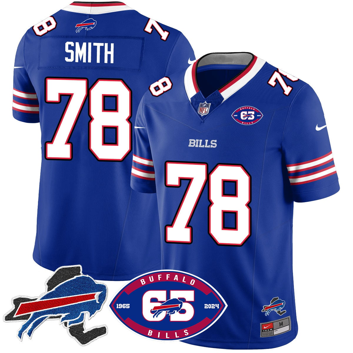 Men's Bills 1959 - 2024 - The Bills Jersey - All Stitched