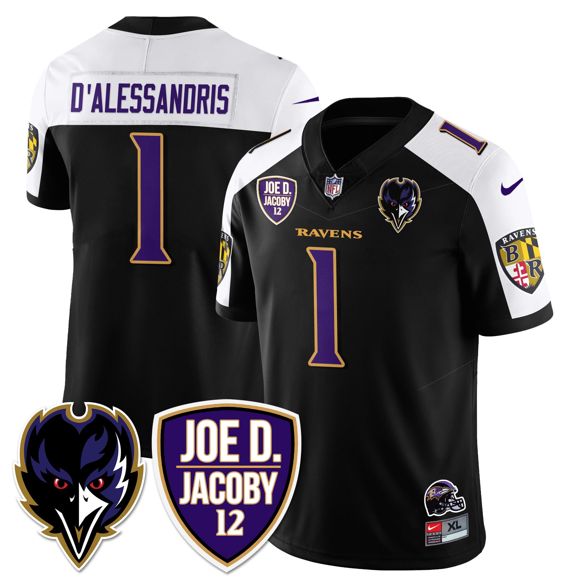 Men's Ravens Purple Rising 2024 Vapor Limited Jersey - All Stitched