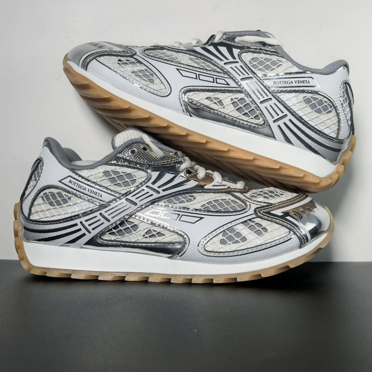 Bottega Veneta Orbit Sneaker ‘Silver White’