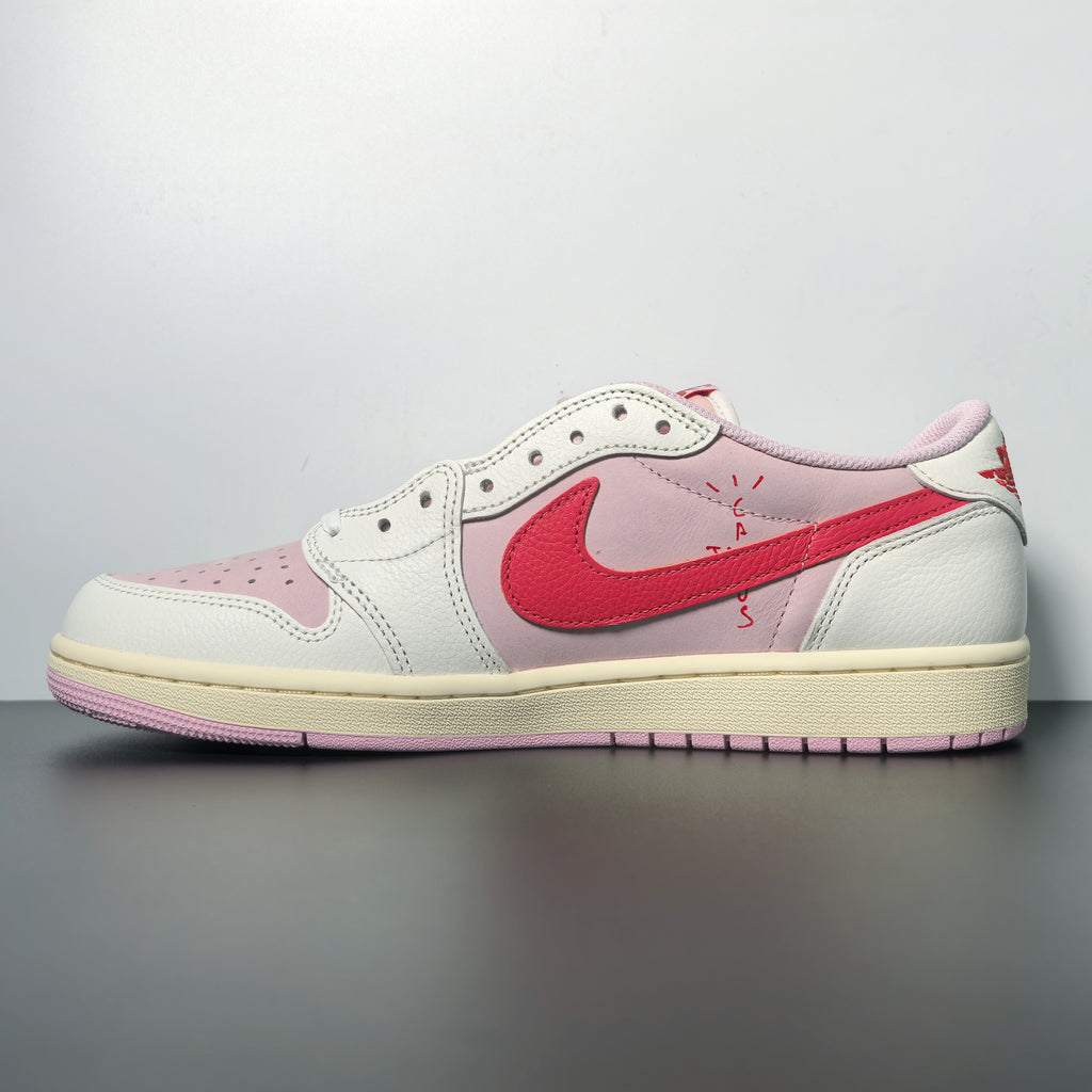 Travis Scott × AJ1 Low Shy Pink
