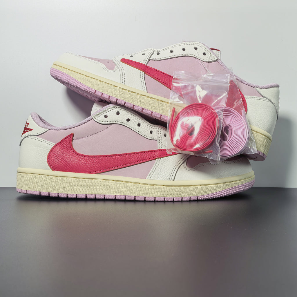 Travis Scott × AJ1 Low Shy Pink