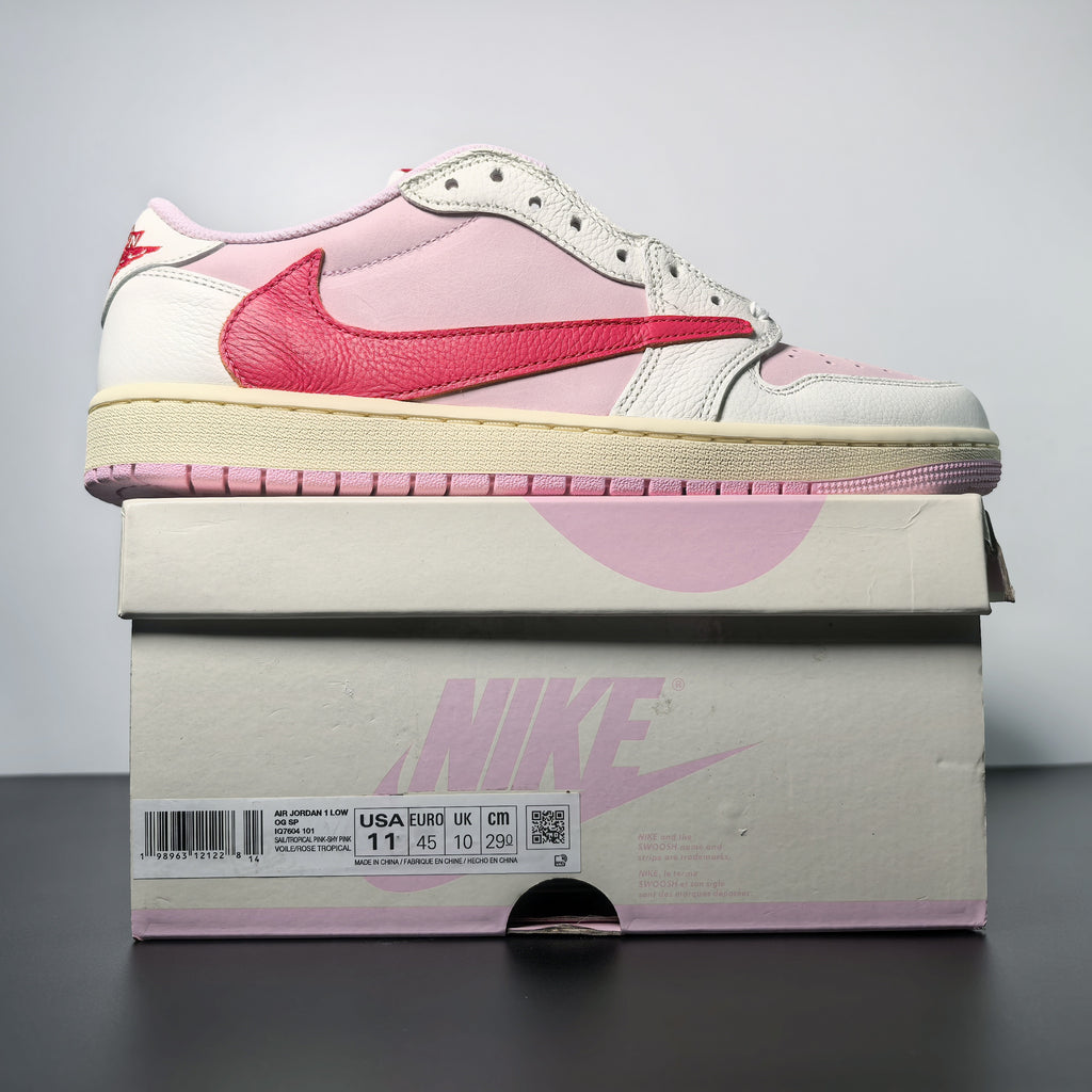 Travis Scott × AJ1 Low Shy Pink