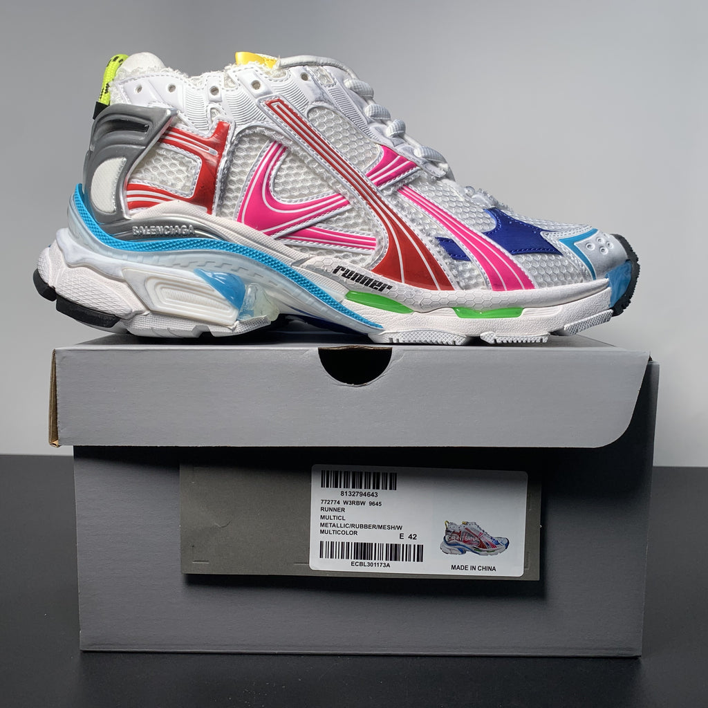 Balenciaga Runner Sneaker 'Worn-Out - White Multi-Color' 