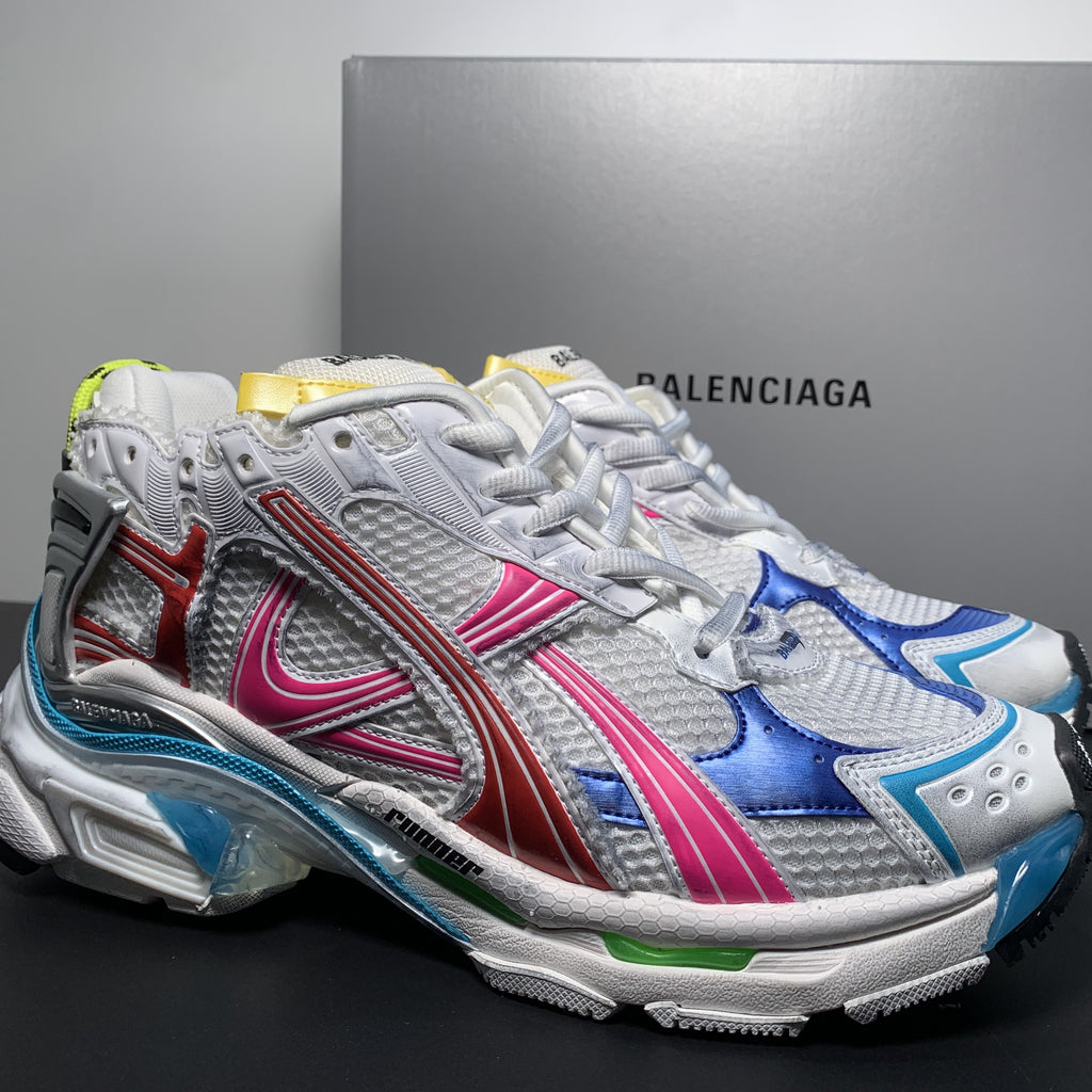 Balenciaga Runner Sneaker 'Worn-Out - White Multi-Color' 