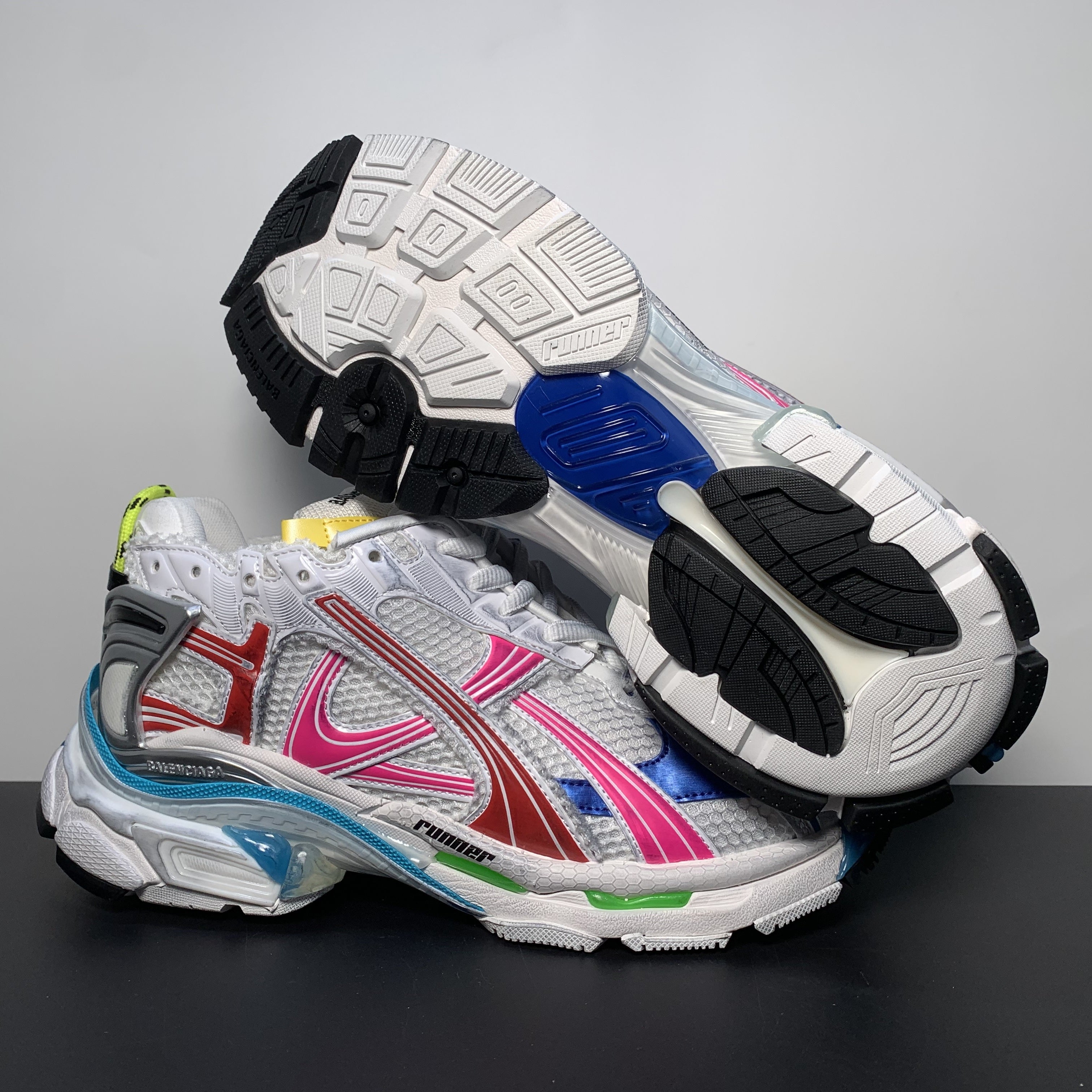 Balenciaga Runner Sneaker 'Worn-Out - White Multi-Color' 