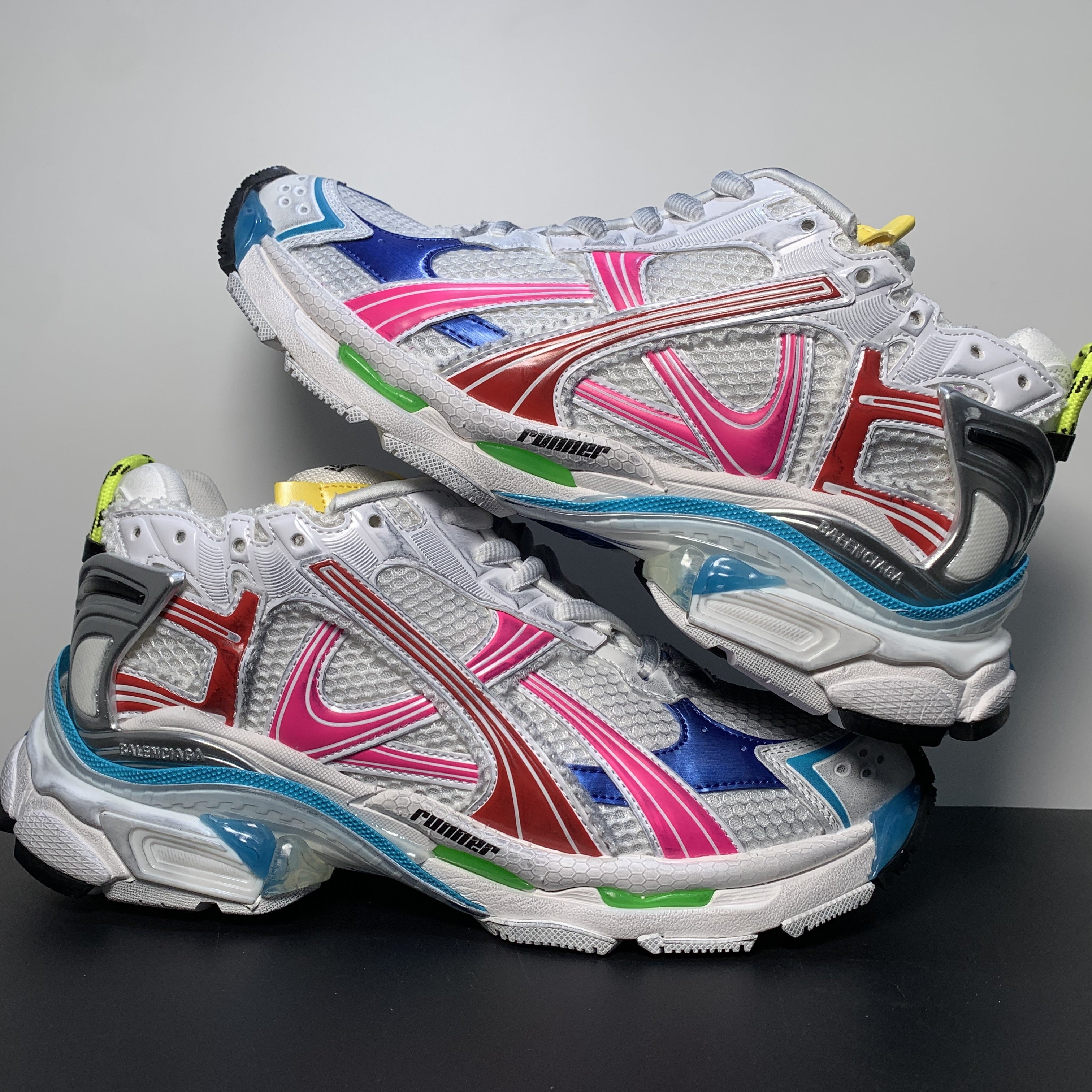 Balenciaga Runner Sneaker 'Worn-Out - White Multi-Color' 