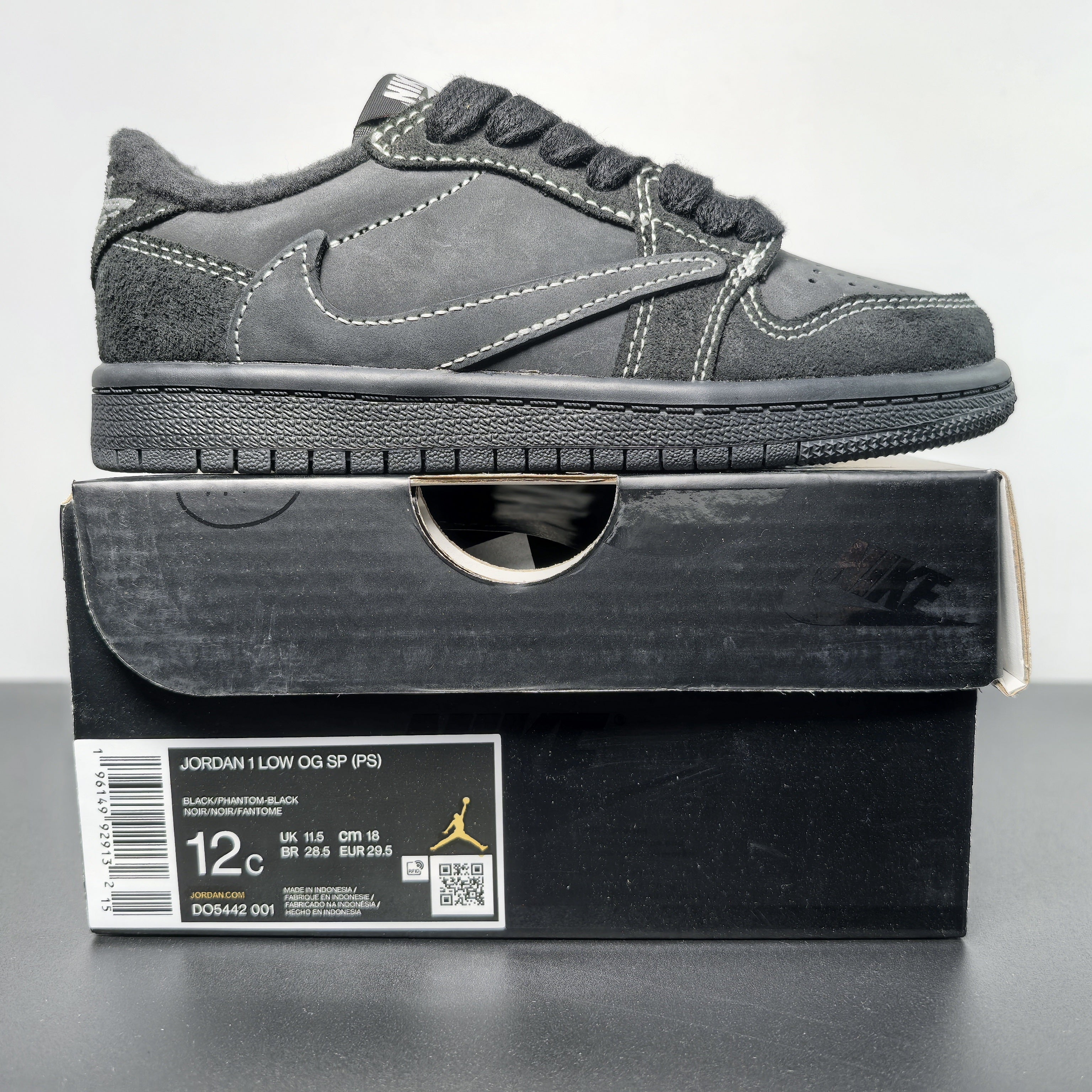 Travis Scott x Air Jordan 1 Low OG SP 'Black Phantom'