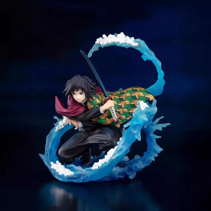 Anime Giyu Tomioka Water Breathing Zero Authentic Boxed Figure Desktop Decoration Collectible Model Collectible Figurine Gift