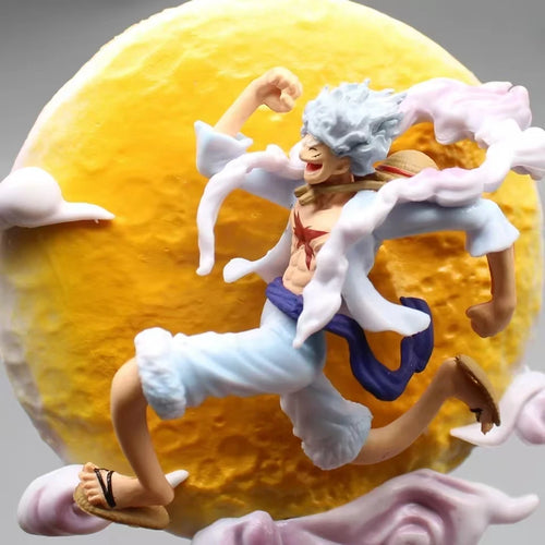 15cm One Piece Anime Figure Moon Fairy Nika Monkey D Luffy Gear 5 With Moon Light Action Figure Statue Model Collection Toys