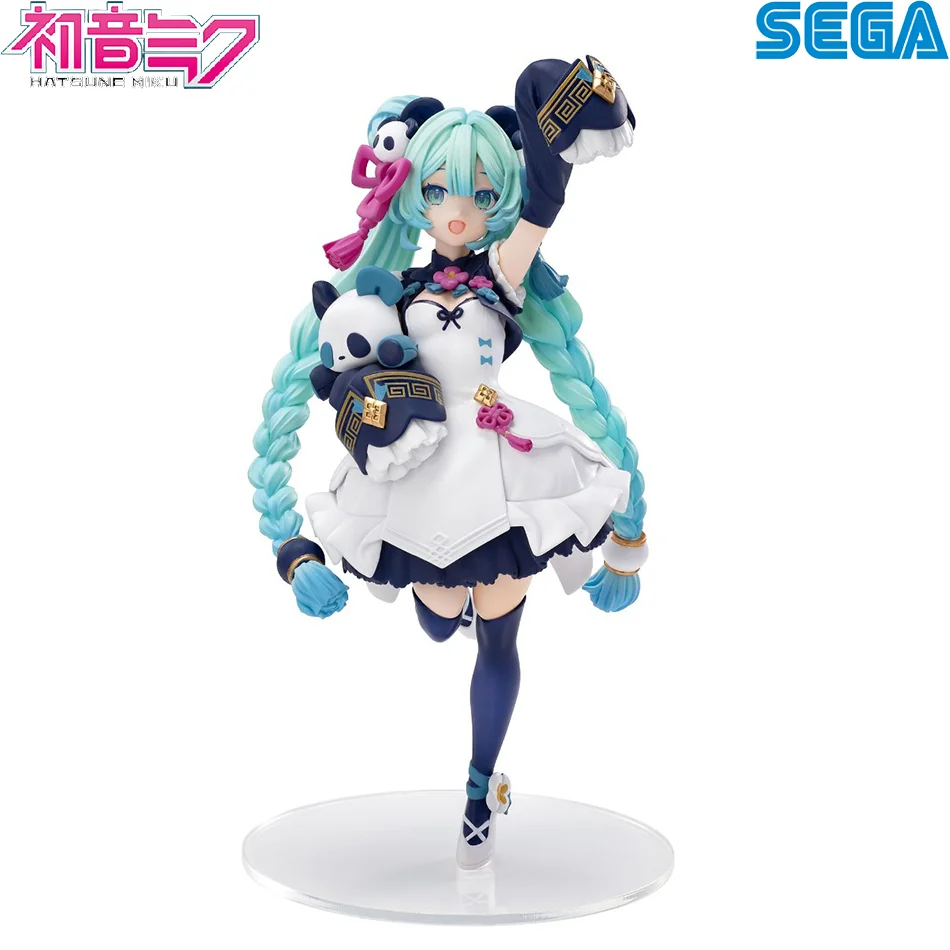 New Hatsune Miku Anime Figure Kawaii Pvc Model Doll Action Figurals Modern China Style Panda Collect Ornaments Christmas Gifts