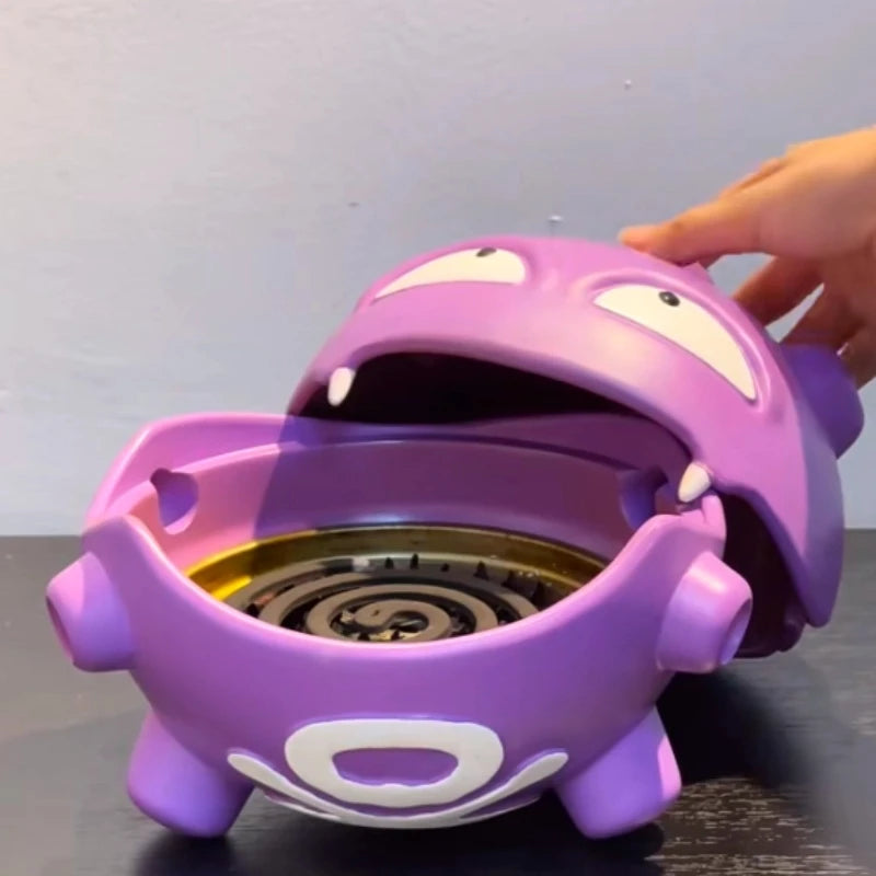Koffing Figure Mosquito Coil Tray Anime Incense Holder Cute Aromatherapy Bedroom Decoration Desk Accessories Practical Gifts