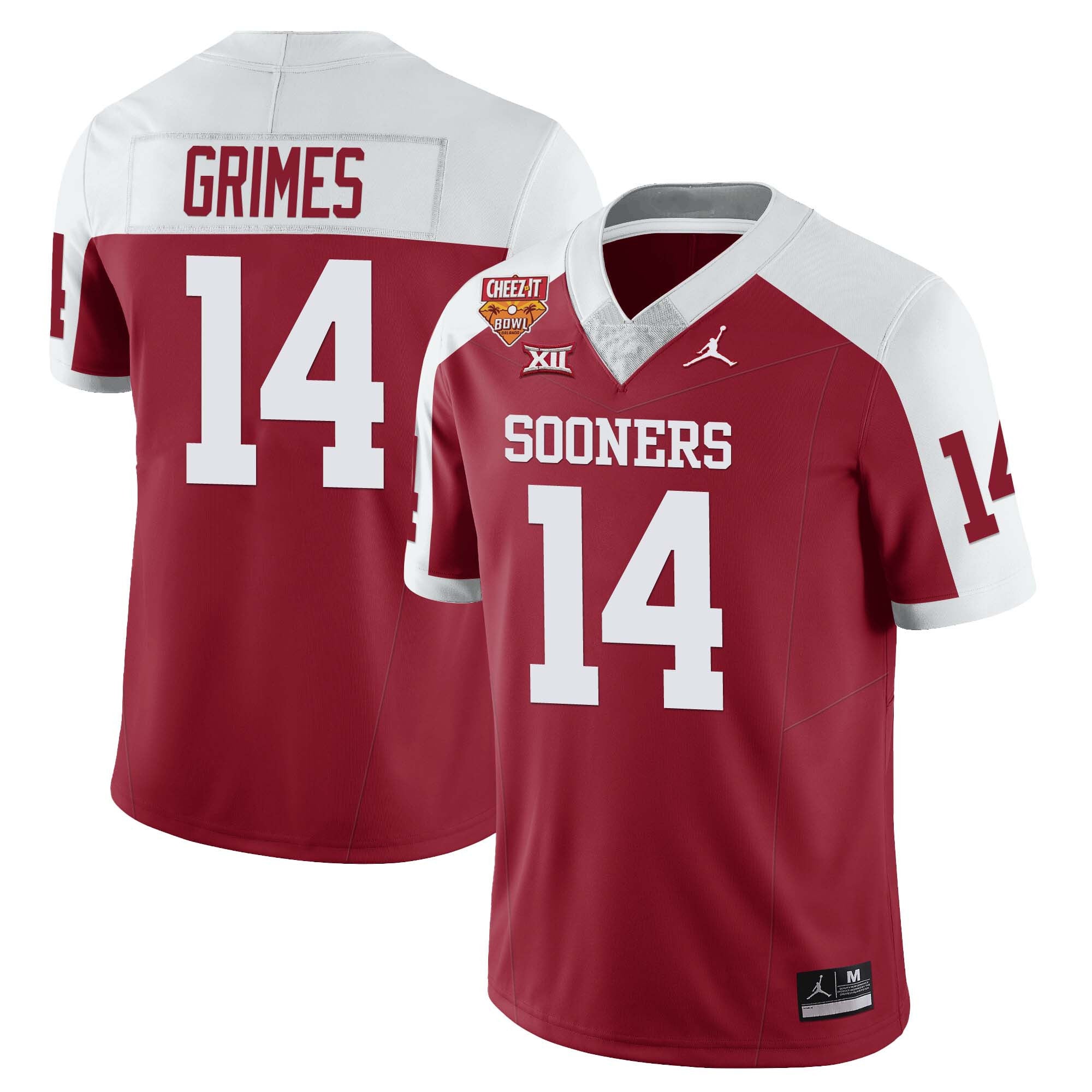 Men?s Oklahoma Sooners Football 2023 Collection All Stitched Jersey ? Cheez It Bowl