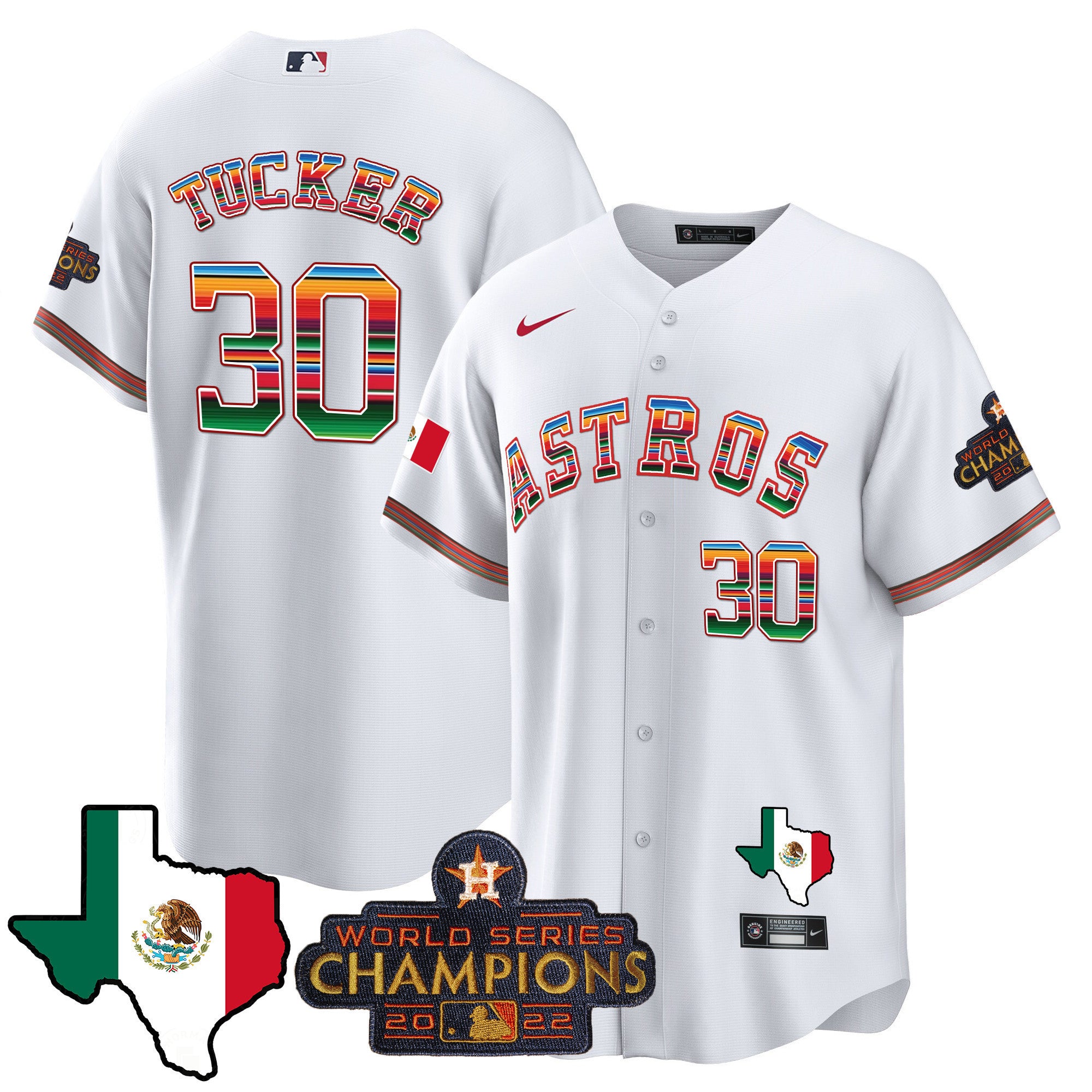 Men's Astros Mexico Texas Map Cool Base Jersey - All Stitched