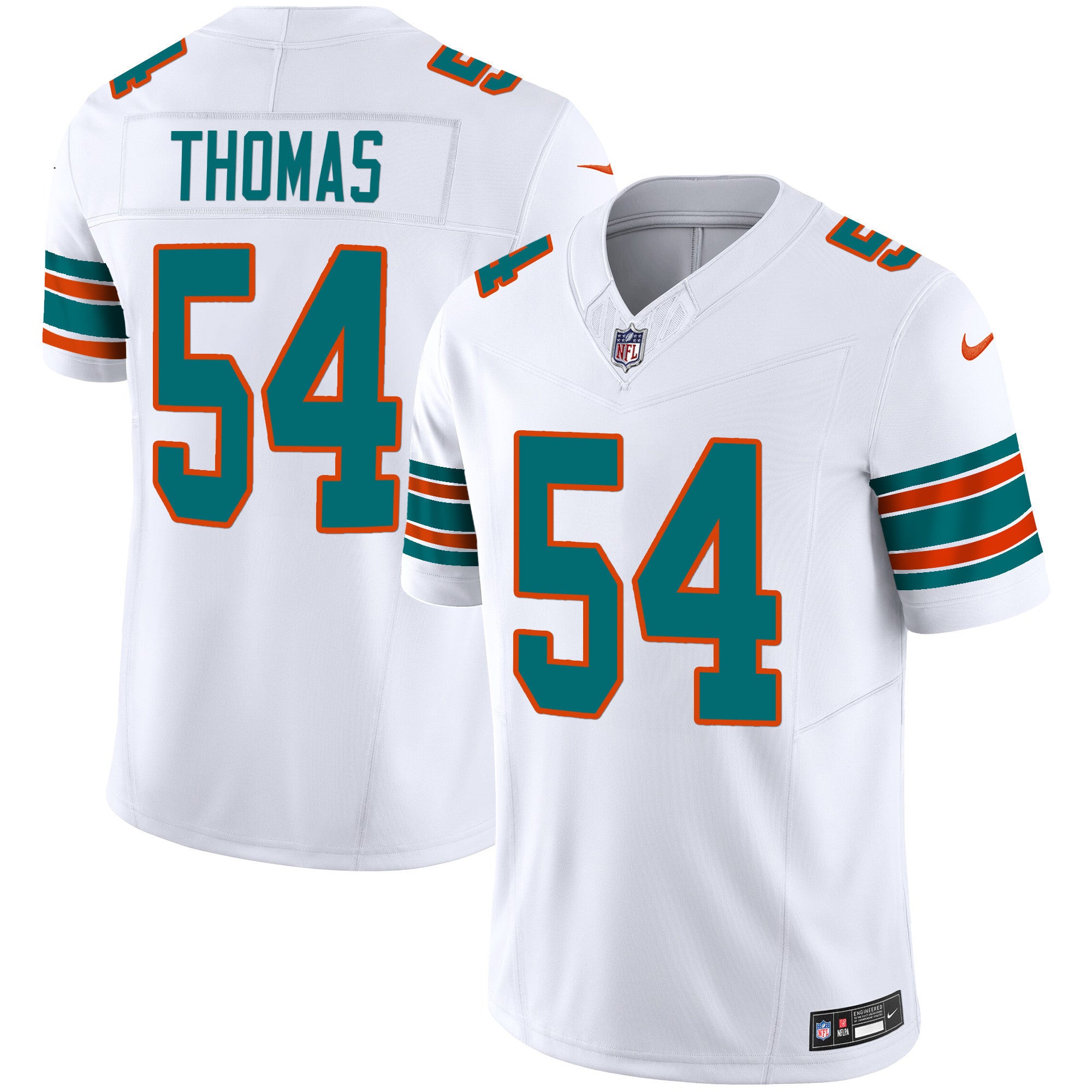 Men's Dolphins Vapor Limited Jersey - All Stitched