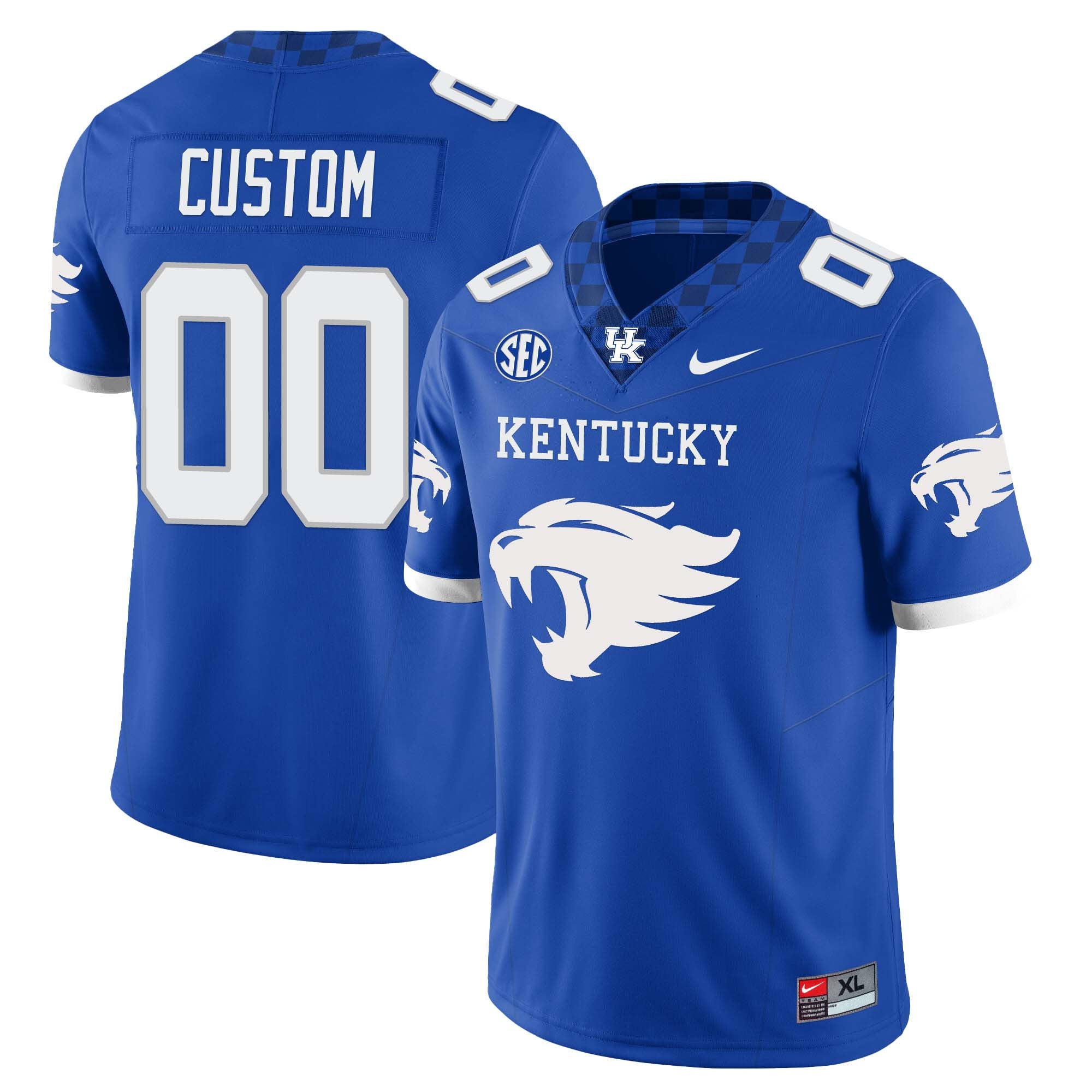 Men's Kentucky Wildcats Football Limited Custom Jersey ? Wildcats Logo
