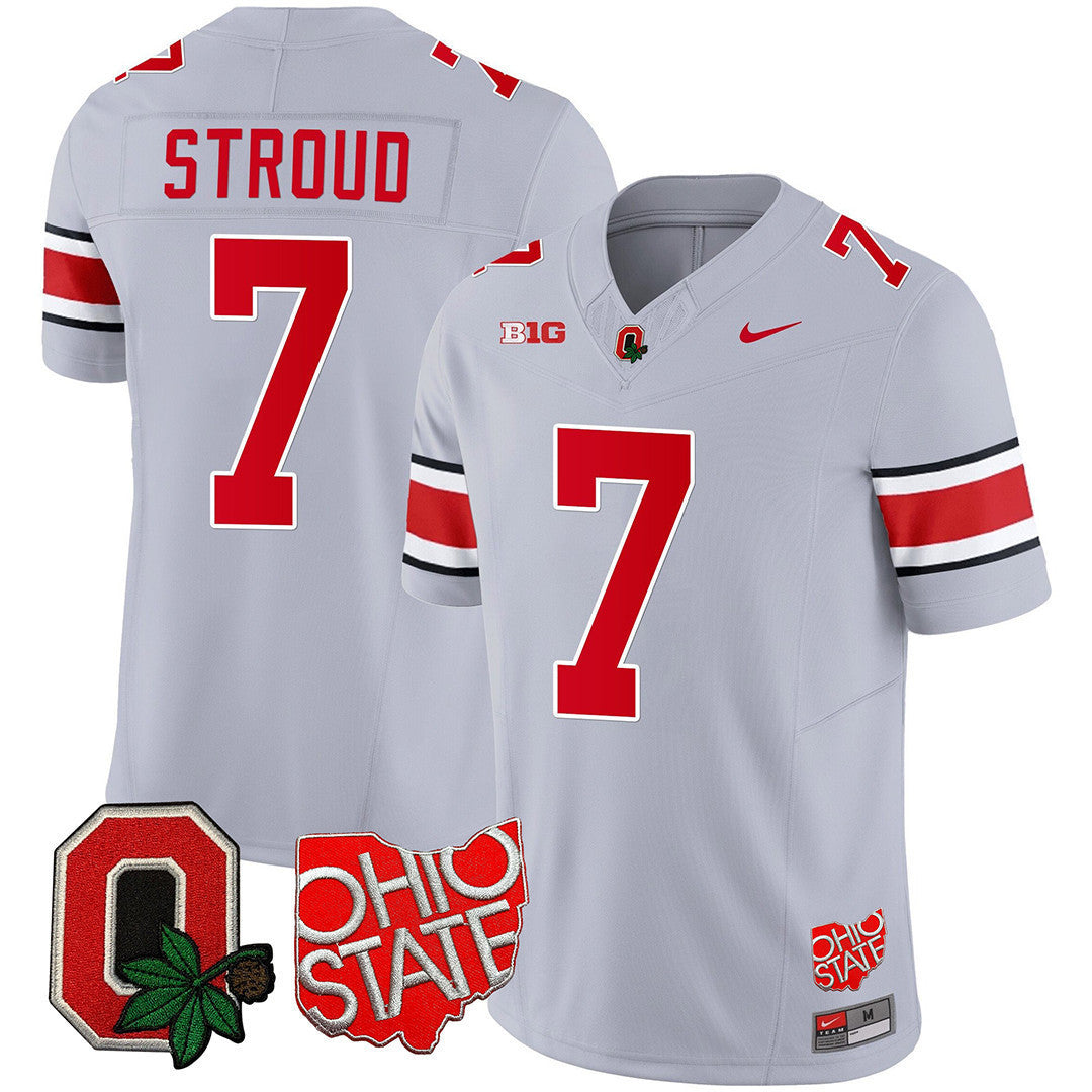 Men's Ohio State Buckeyes Jersey - Ohio State + Logo Patch