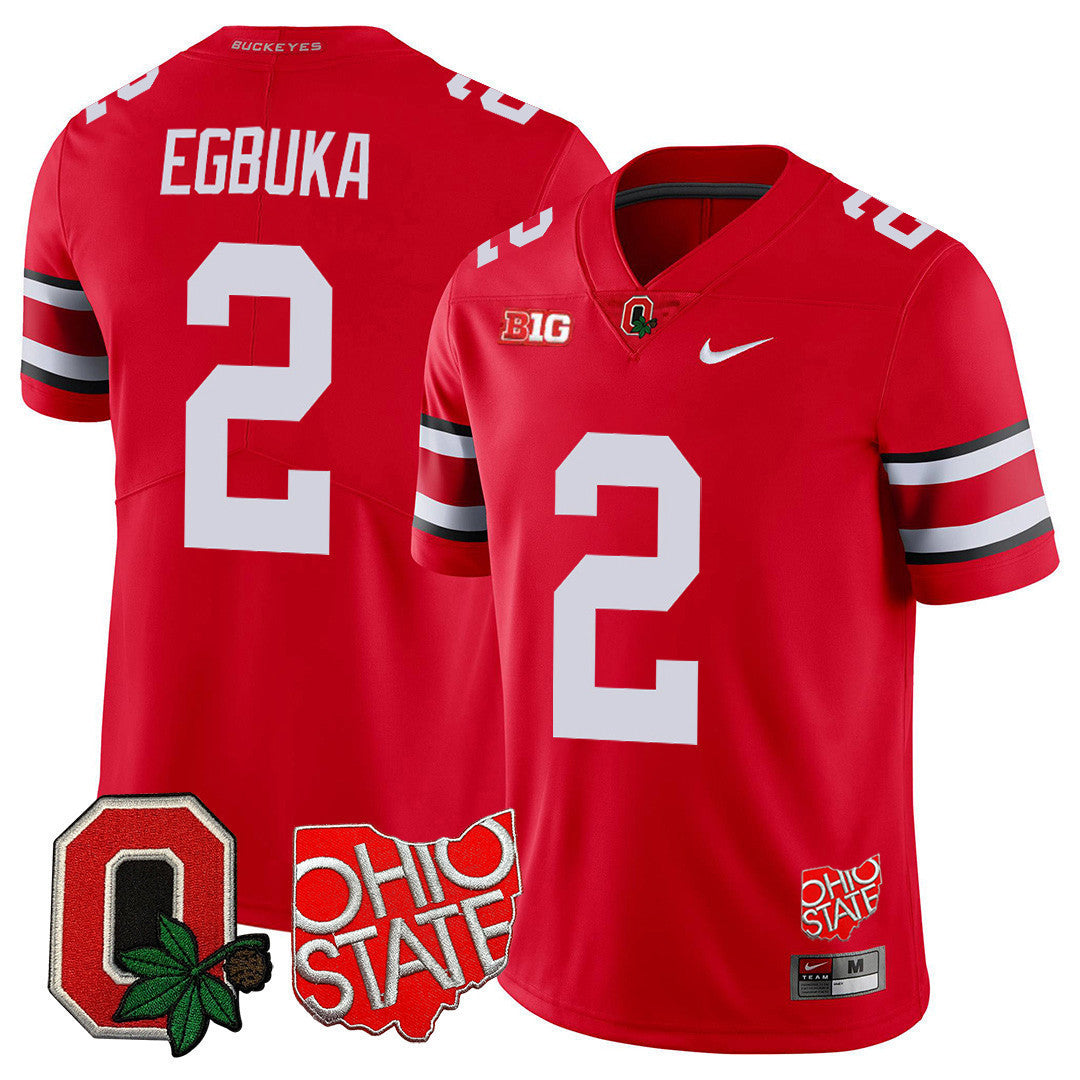 Men's Ohio State Buckeyes Jersey - Ohio State + Logo Patch