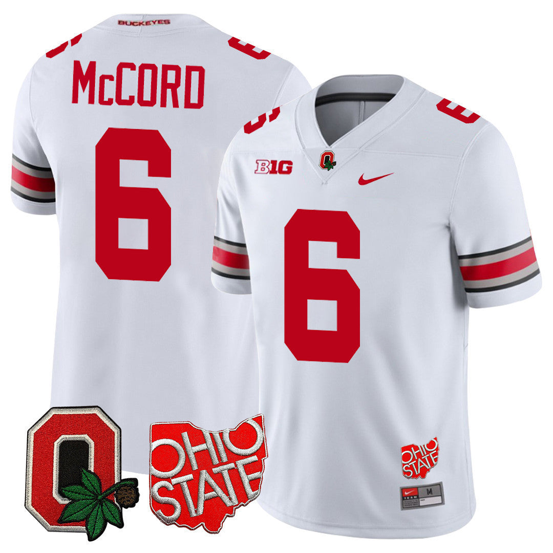 Men's Ohio State Buckeyes Jersey - Ohio State + Logo Patch