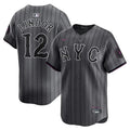 Mets Francisco Graphite 2024 City Connect Limited Player Jersey L21 - All Stitched